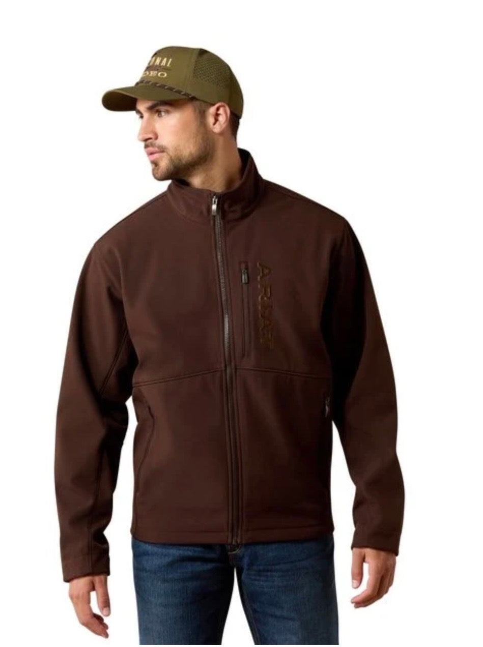 ARIAT MAN CHEST LOGO SOFTSHELL JKT MOLE