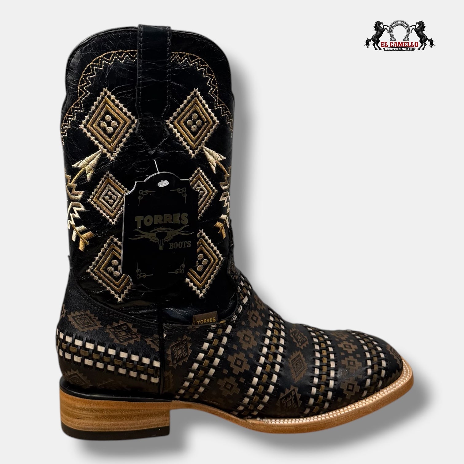 Petatillo Azteca Negro Torres Boots