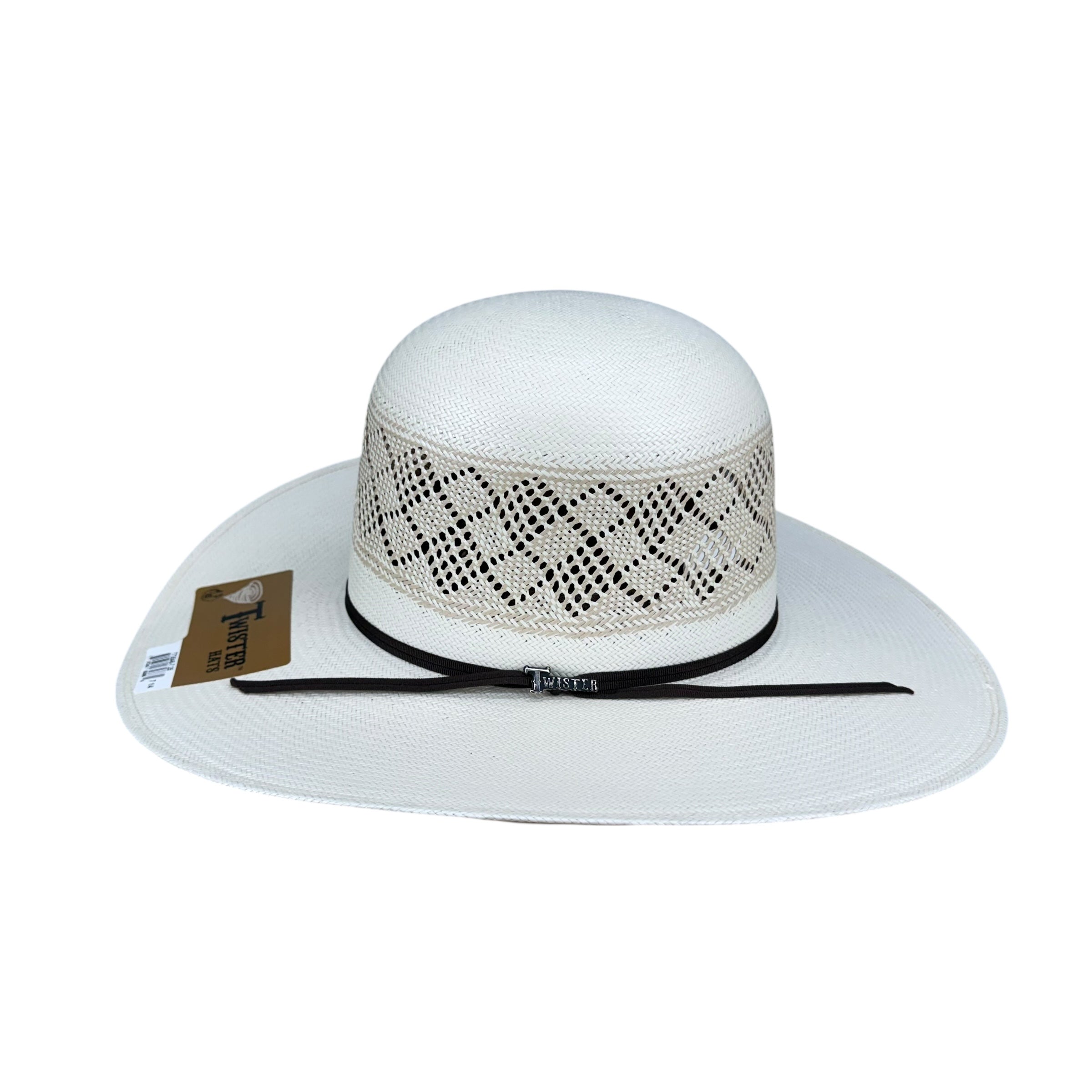 Twister 20X Open Crown Bangora Straw Cowboy Hat - T73546
