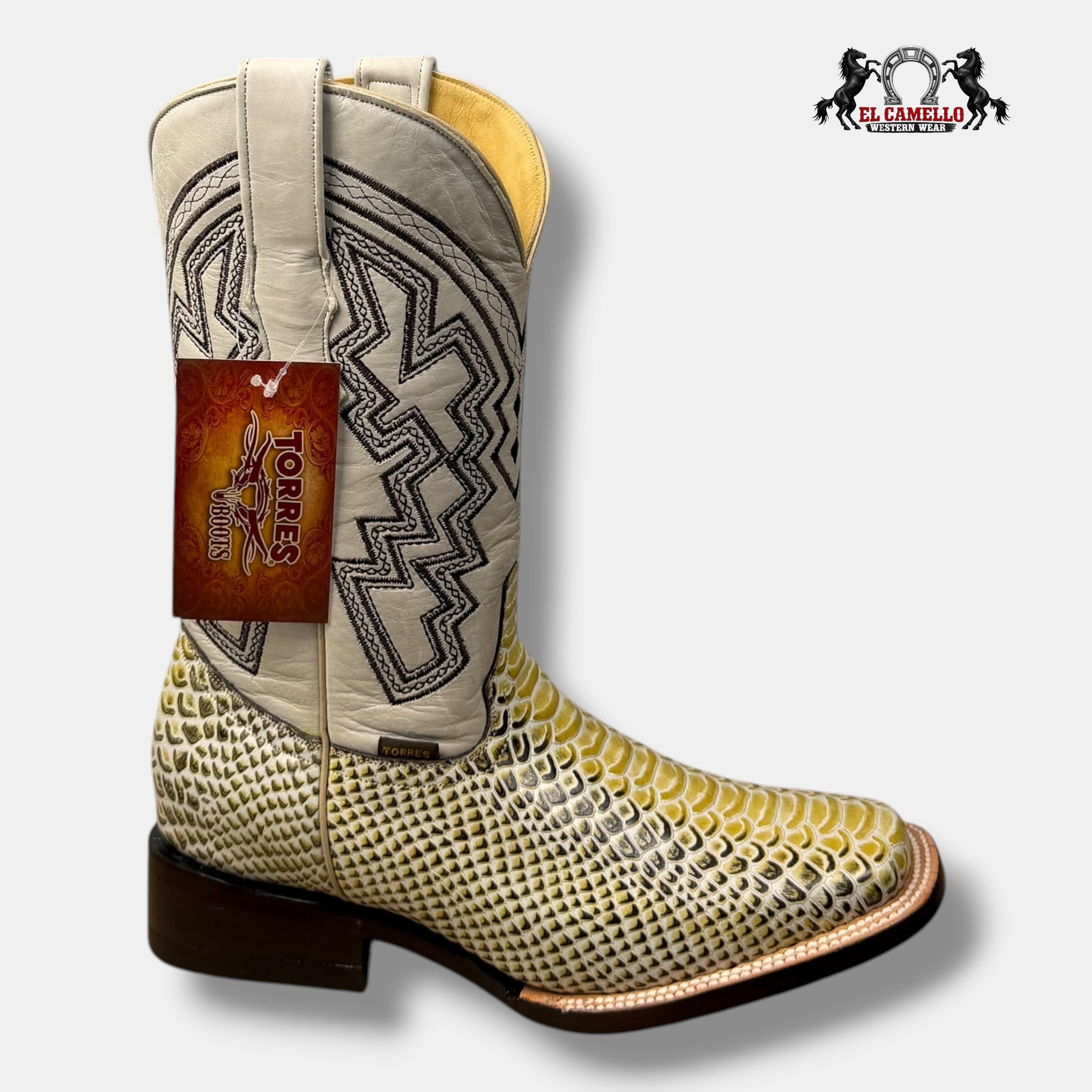 Python Grabado Natural Torres Boots TBRCC153