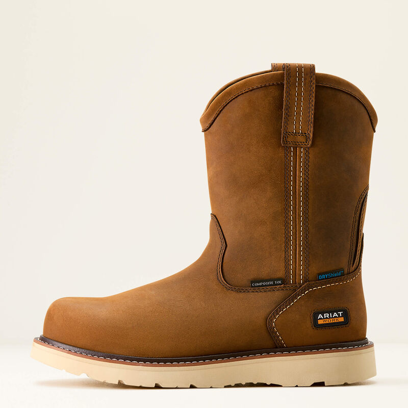 Rebar Wedge Pull-On Waterproof Composite Toe Work Boot 10053613