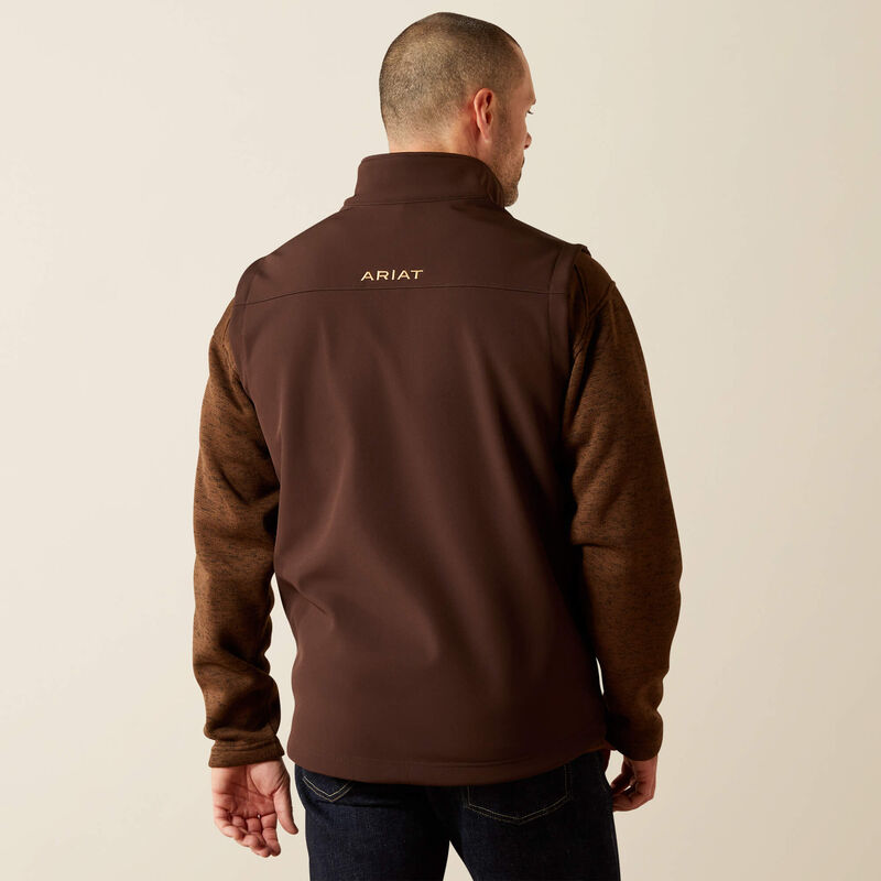 Ariat Vernon Stretch Vest for Men – Brown Lightweight Western Layering Vest 10062601