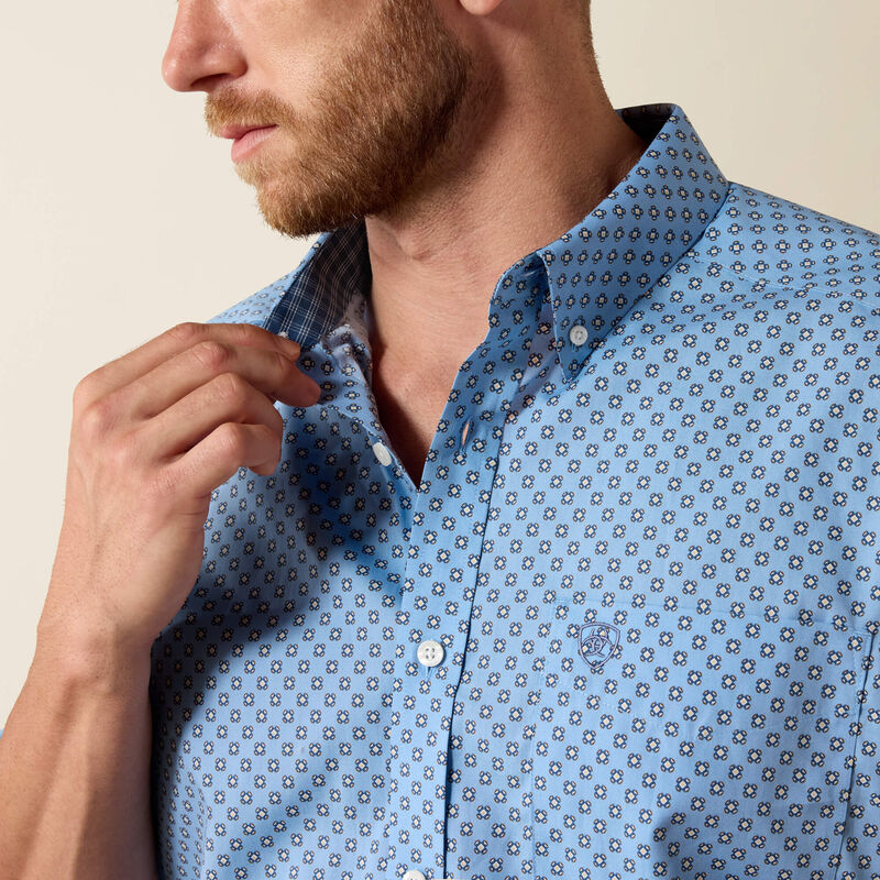 BLISSFUL BLUE MEDALLION PRINT 10071740