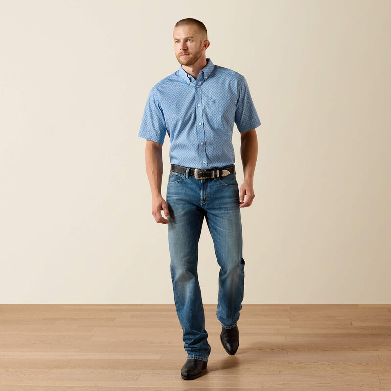 BLISSFUL BLUE MEDALLION PRINT 10071740