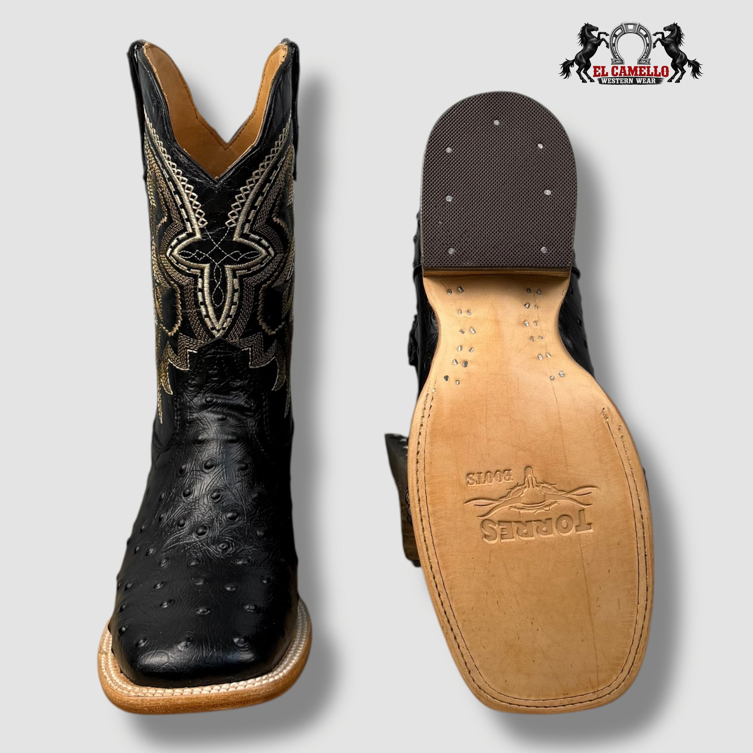 Avestruz Negro Torres Boots TBRCC134