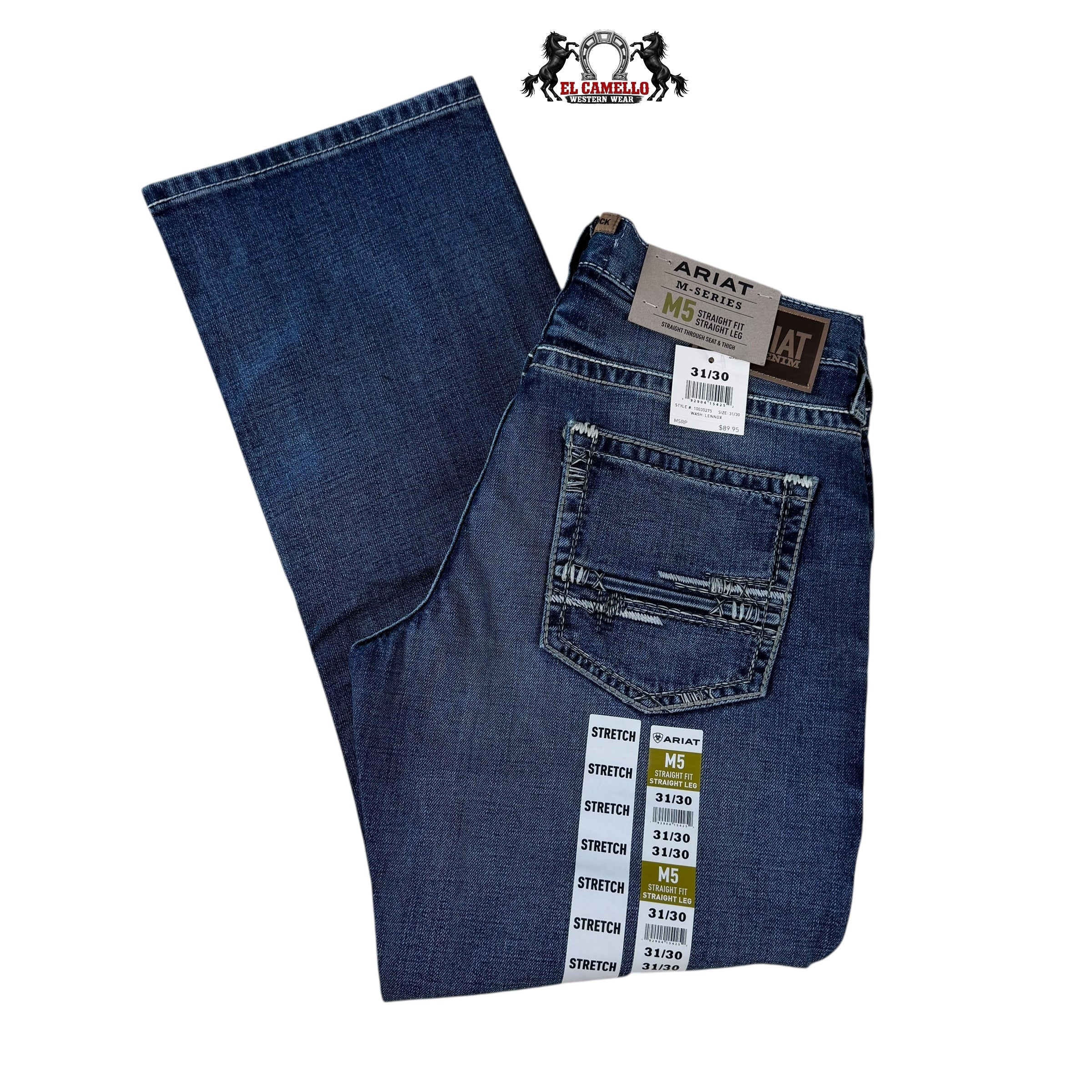 Mens Ariat M5 Straight Fit Straight Leg Lennox 10030275