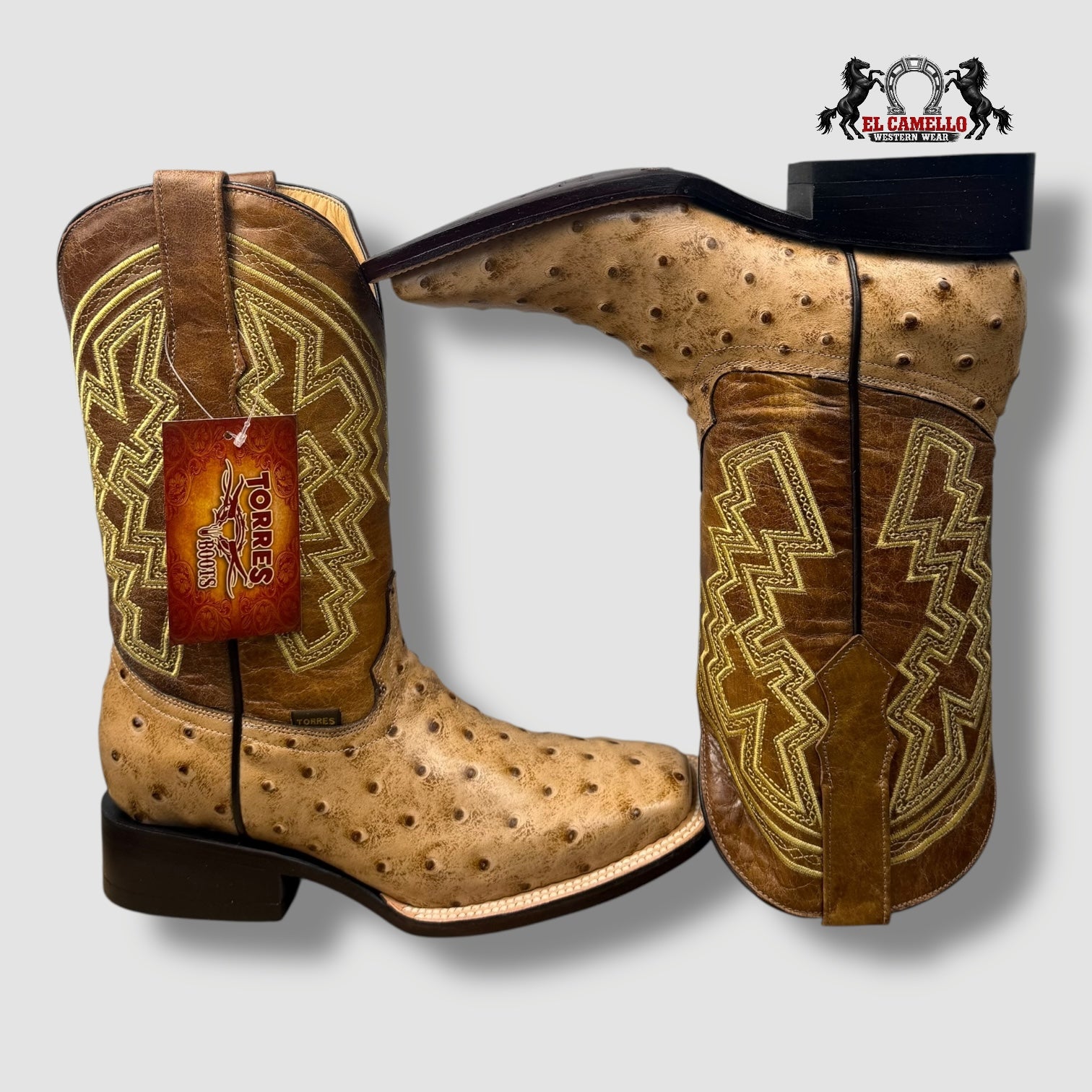 Avestruz Grabado Arena Torres Boots TBRCC127