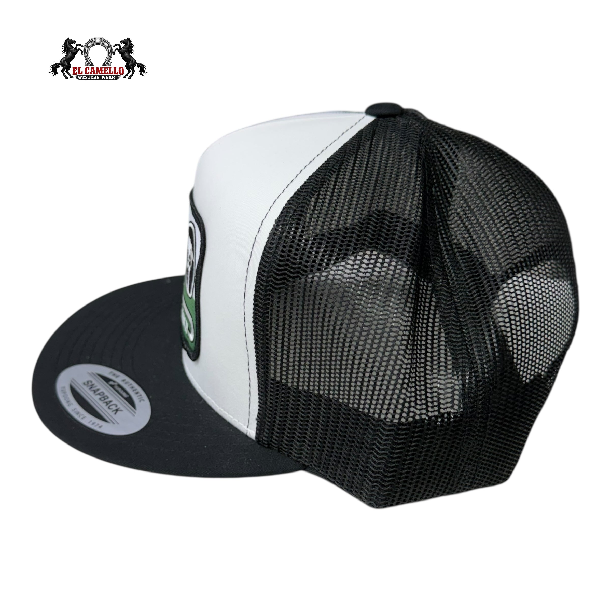 Lazy J Ranch Hereford Cattle Black & White Snapback