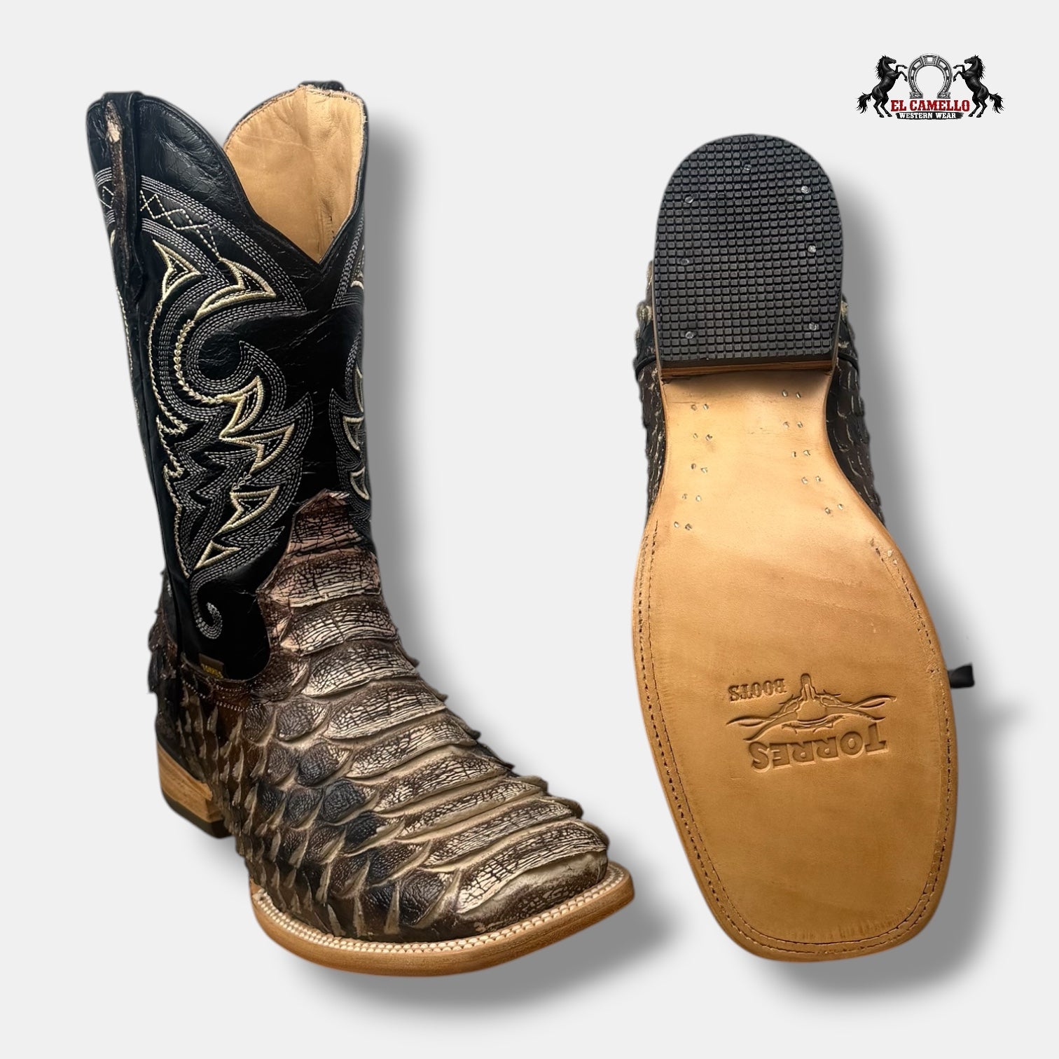 Python Jumbo Cafe-Natural Torres Boots TBRCC181