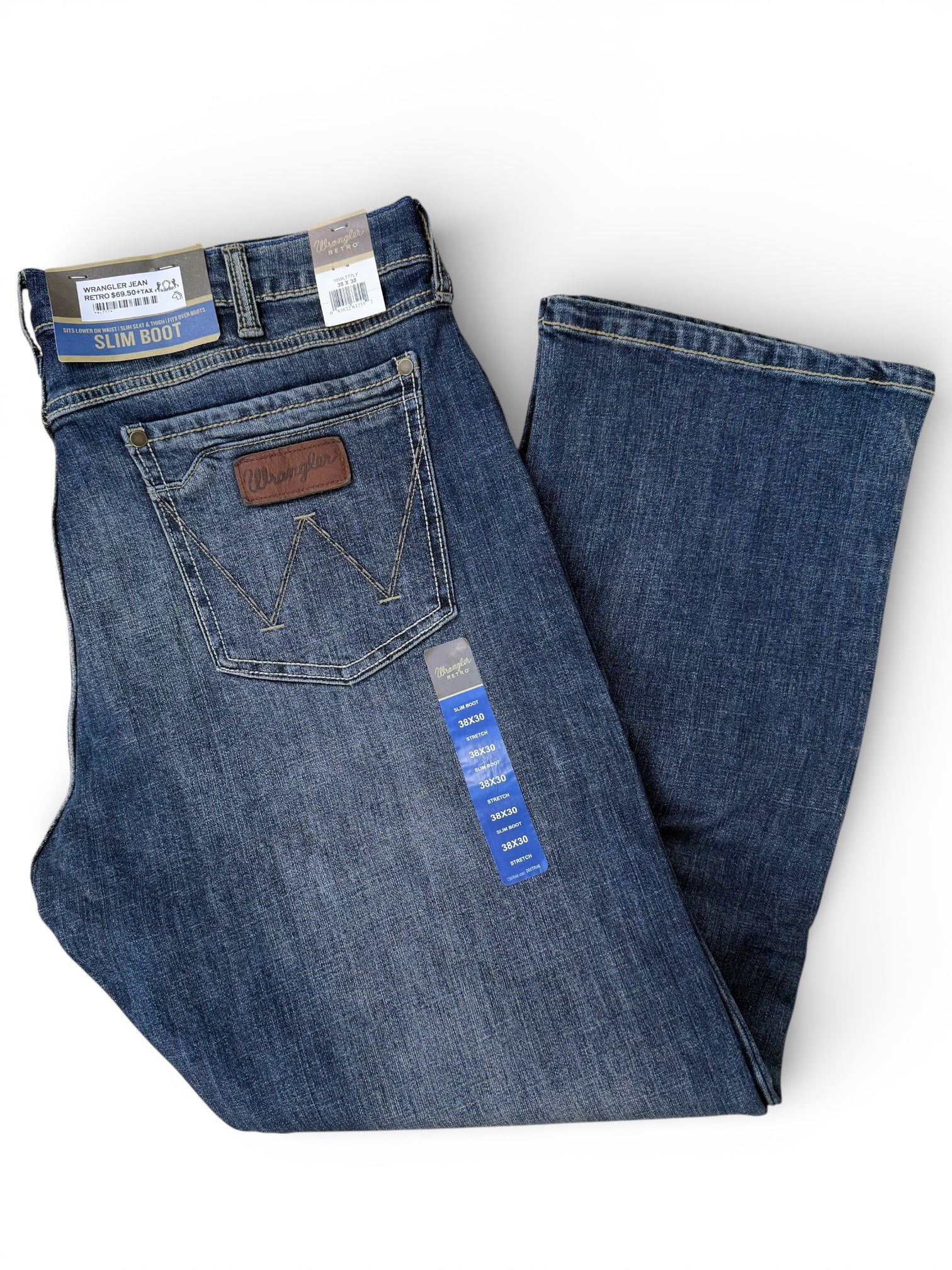 Wrangler Retro Slim Boot Men’s Jeans – Dark Wash 88MWZTR