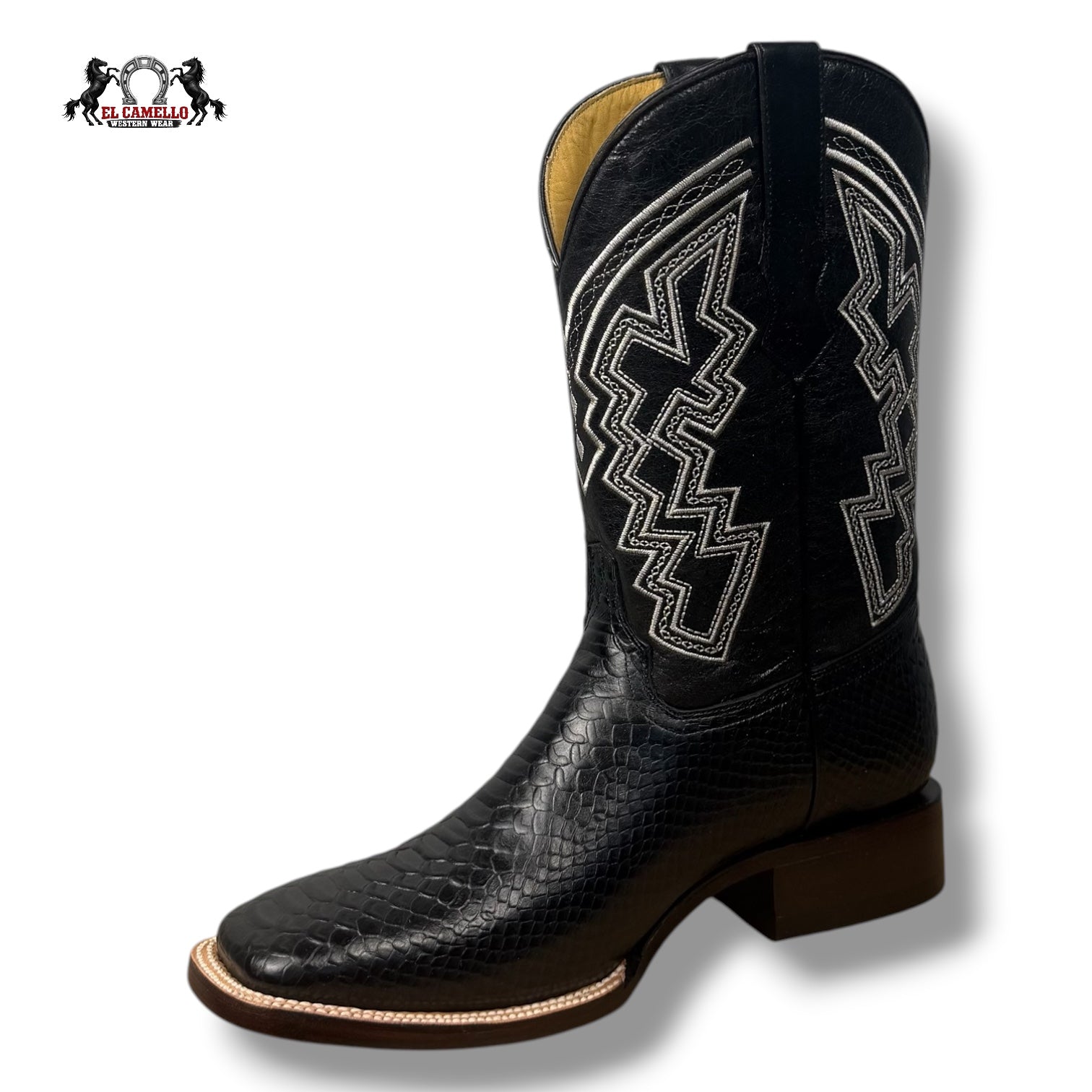 Python Grabado Negro Torres Boots TBRCC156