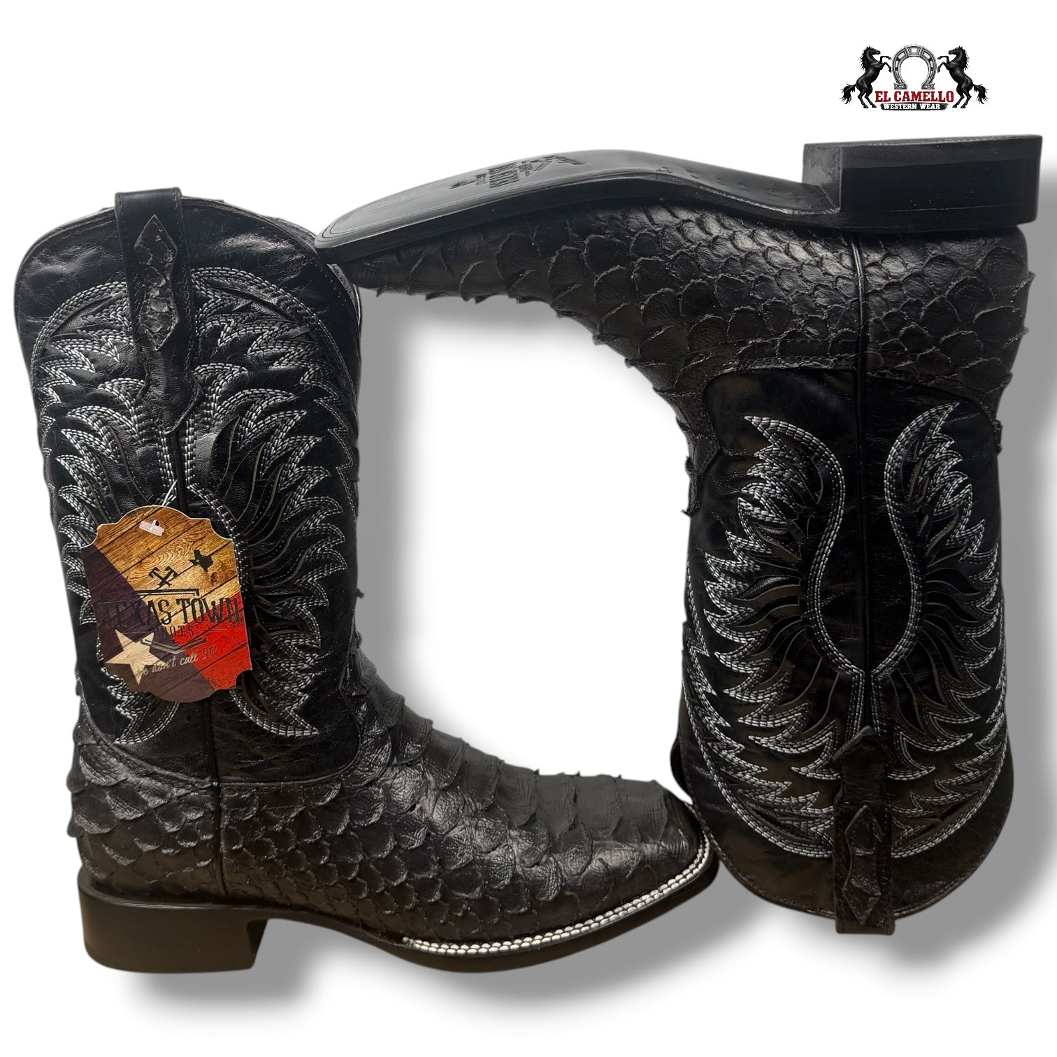 Python Jumbo Negro Lacer Torres Boots TBRCC177