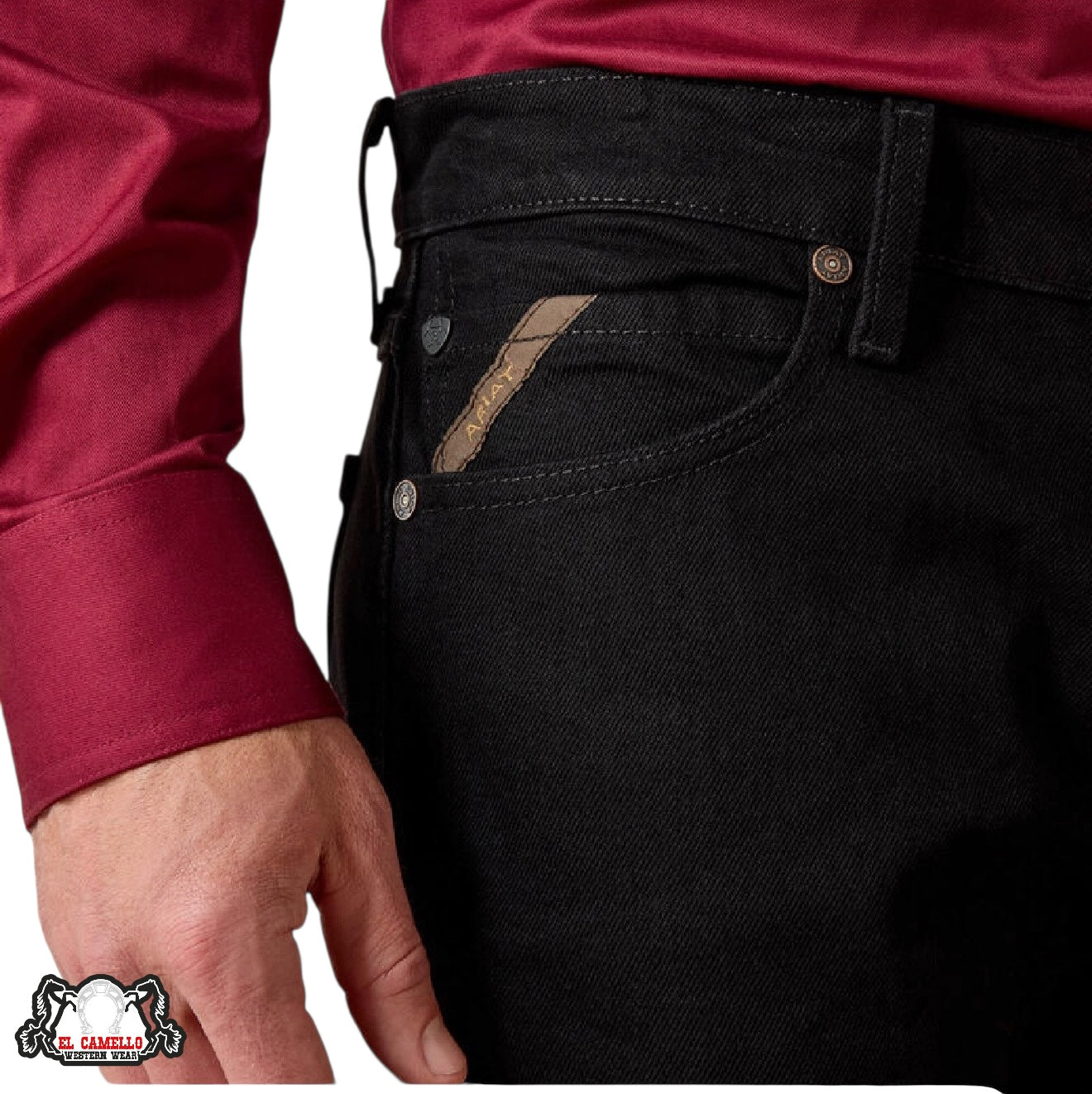 Ariat M7 Slim Fit Straight Leg Black 10037890