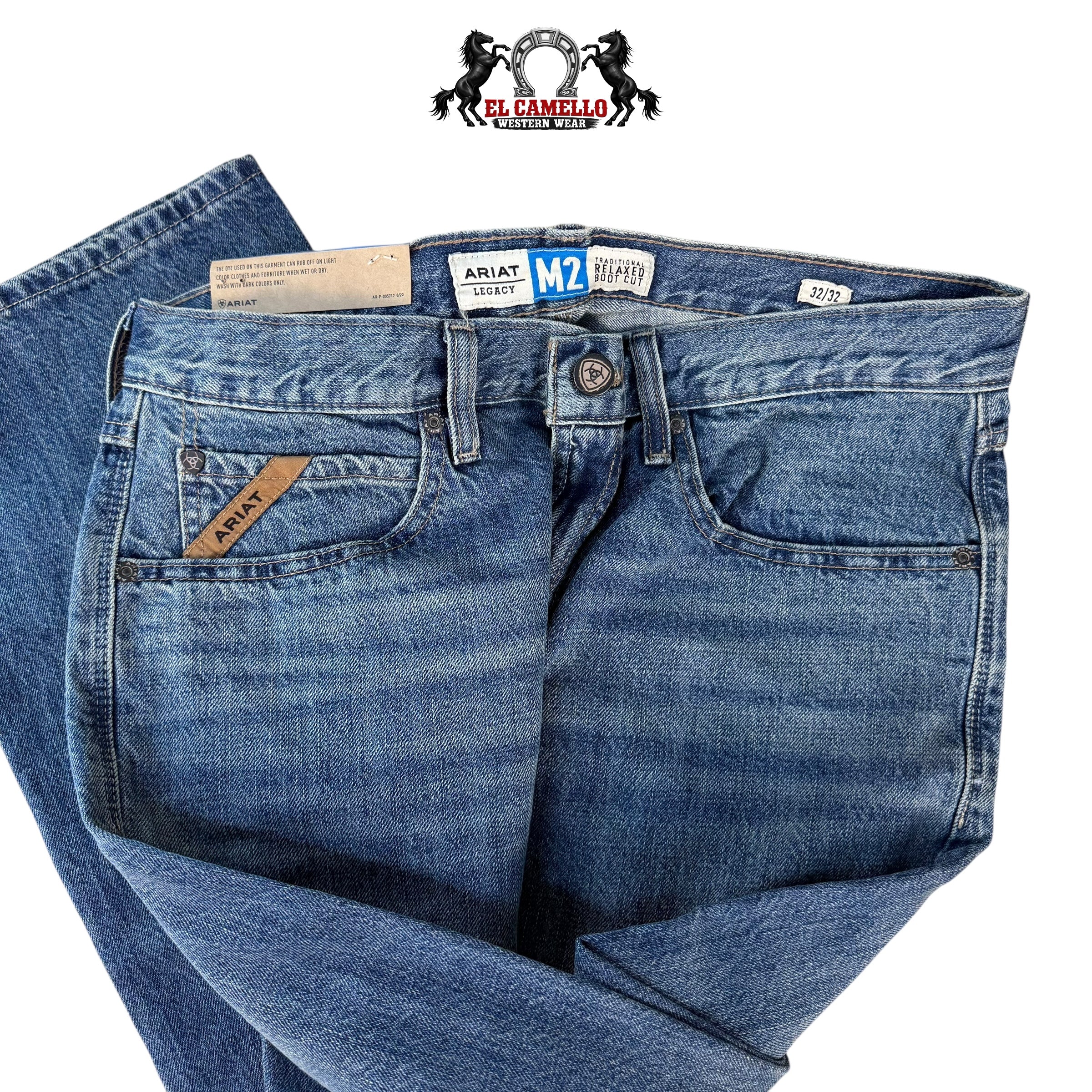 Ariat M2 Traditional Relaxed Boot Cut Jeans – Granite Wash 10008398