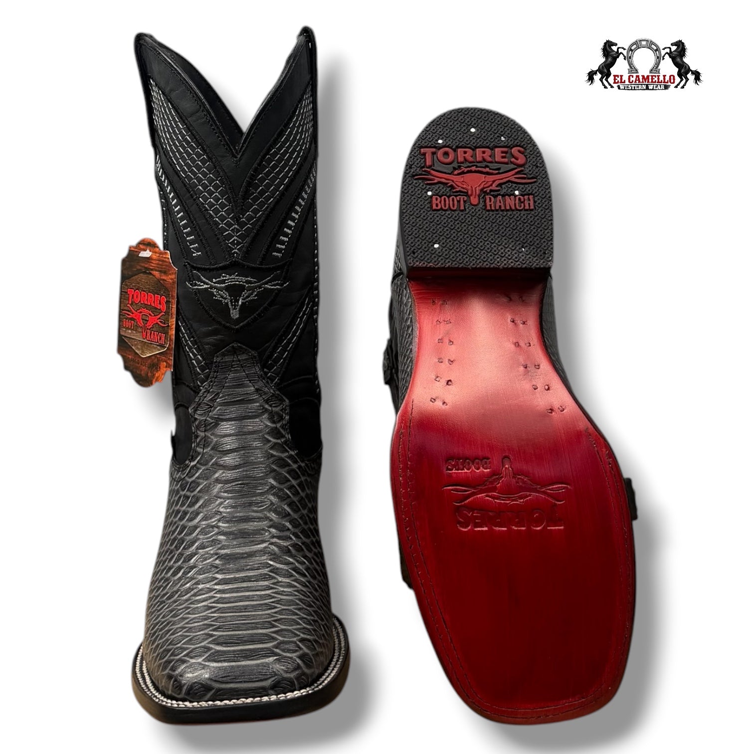 Python Bicolor Negro Torres Boots TBRCC179