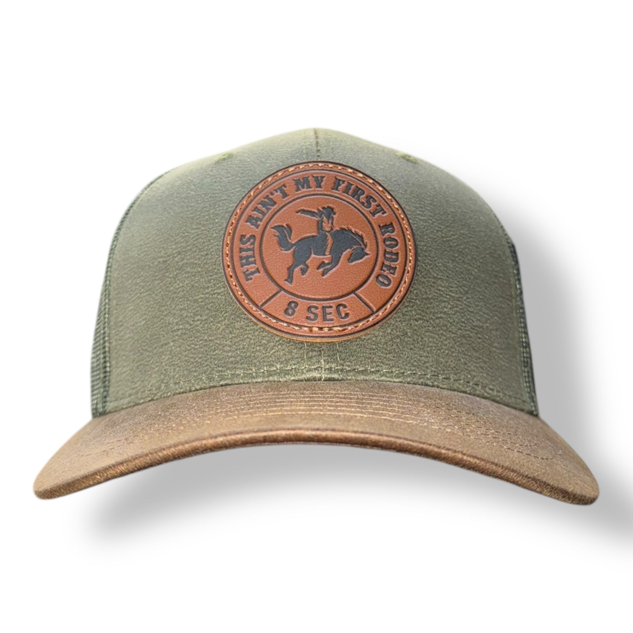 Kamel Caps - Bucking Horse Leather Patch - SnapBack
