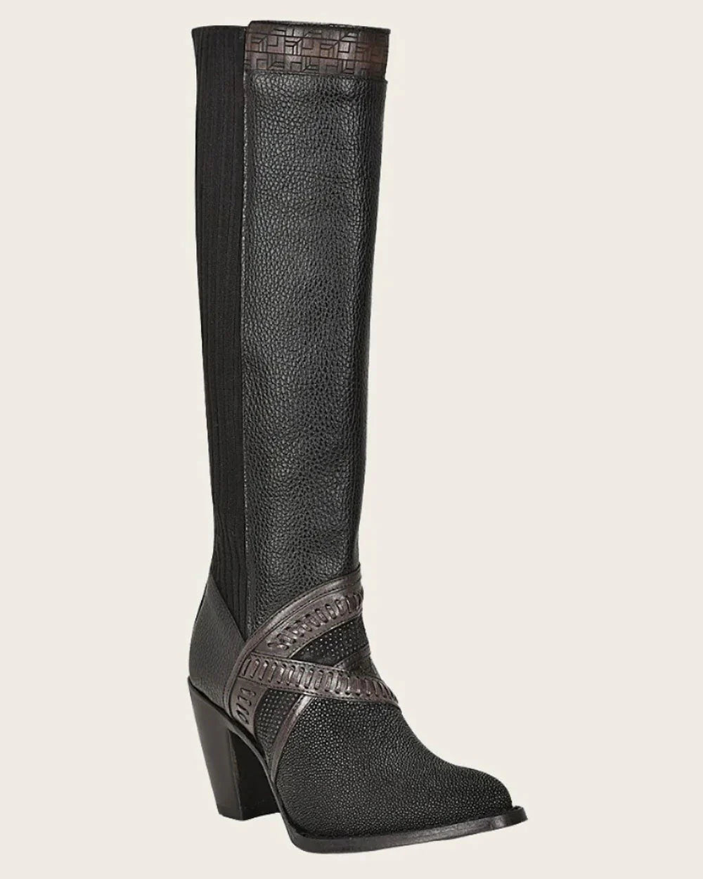 Cuadra CU725 Tall Black Western Boot