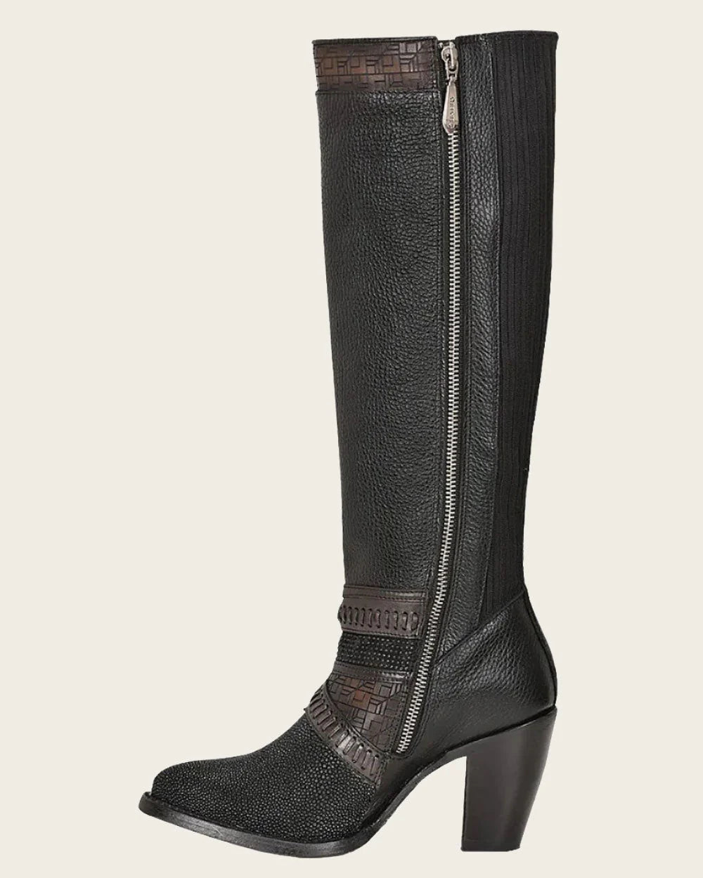 Cuadra CU725 Tall Black Western Boot