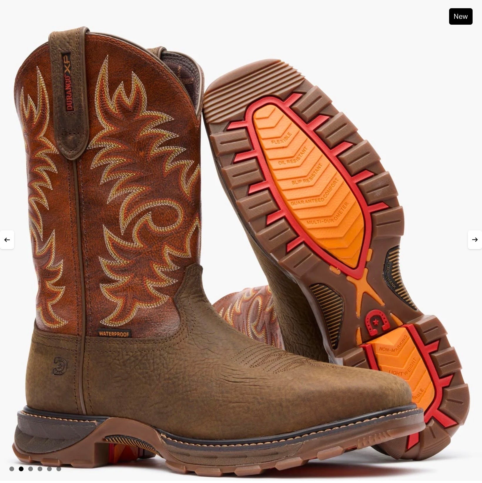 DURANGO MAVERICK XP WATERPROOF STEEL TOE WORK BOOT DDB0546