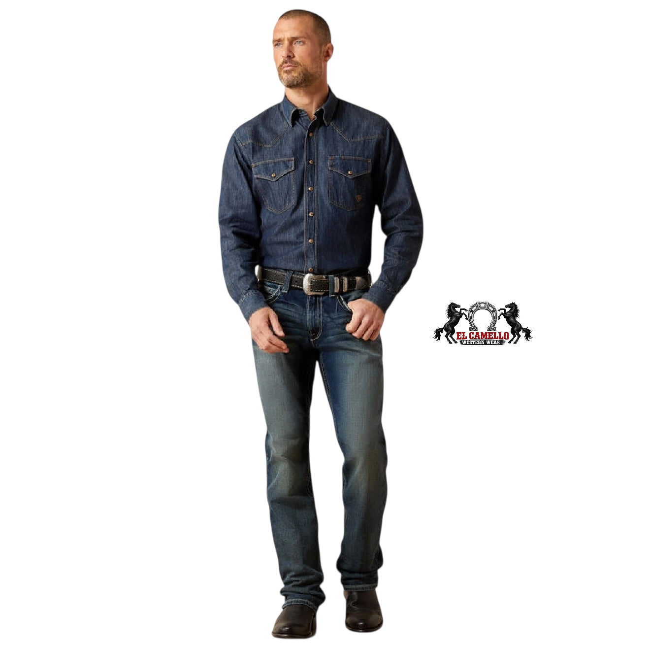 Mens Ariat M5 Straight Fit Straight Leg Lennox 10030275