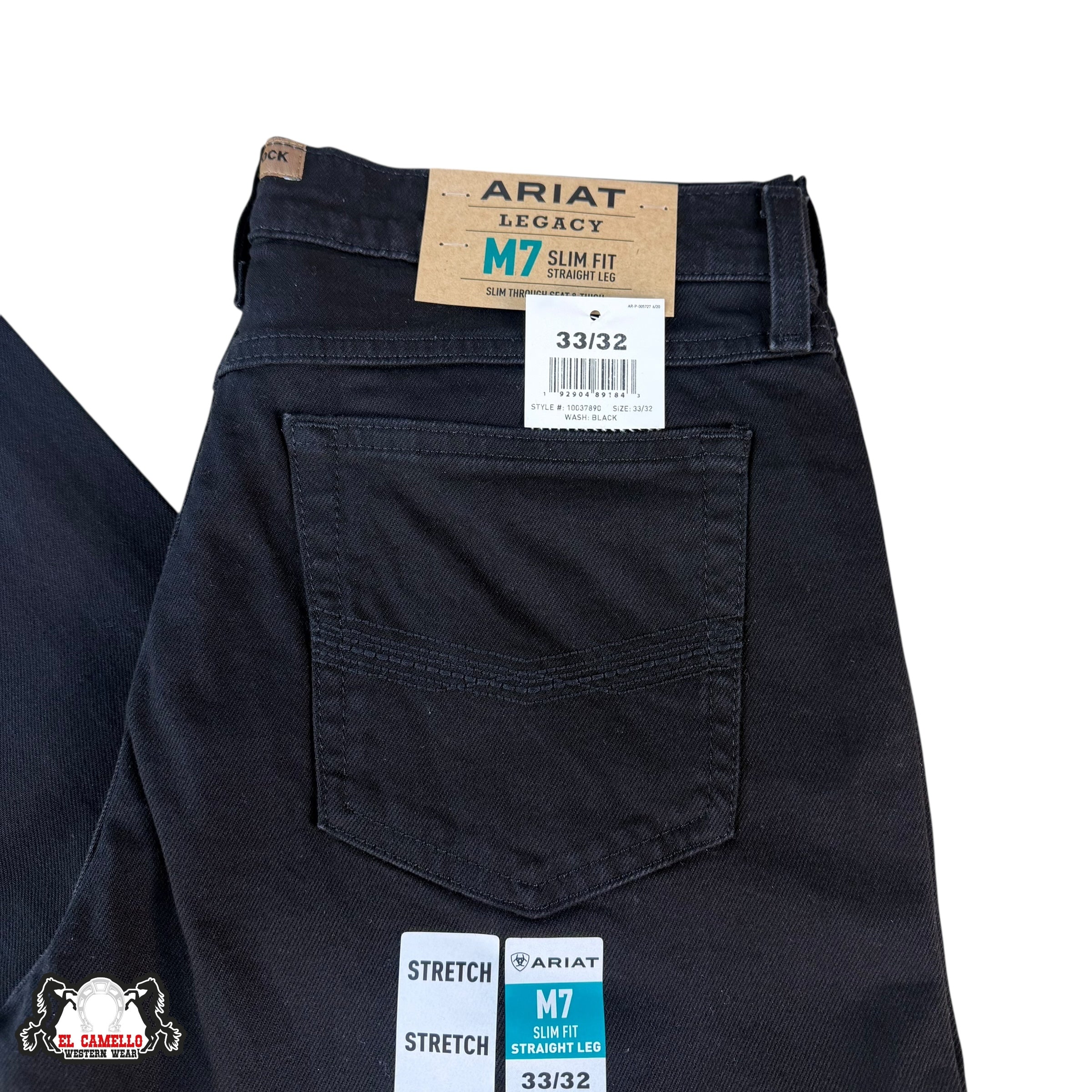 Ariat M7 Slim Fit Straight Leg Black 10037890