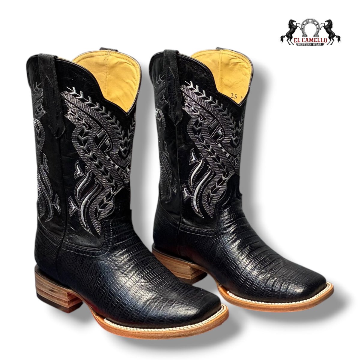 LIZARD NEGRO TBRCC207 TORRES BOOTS TODOS TIENEN ETIQUETA