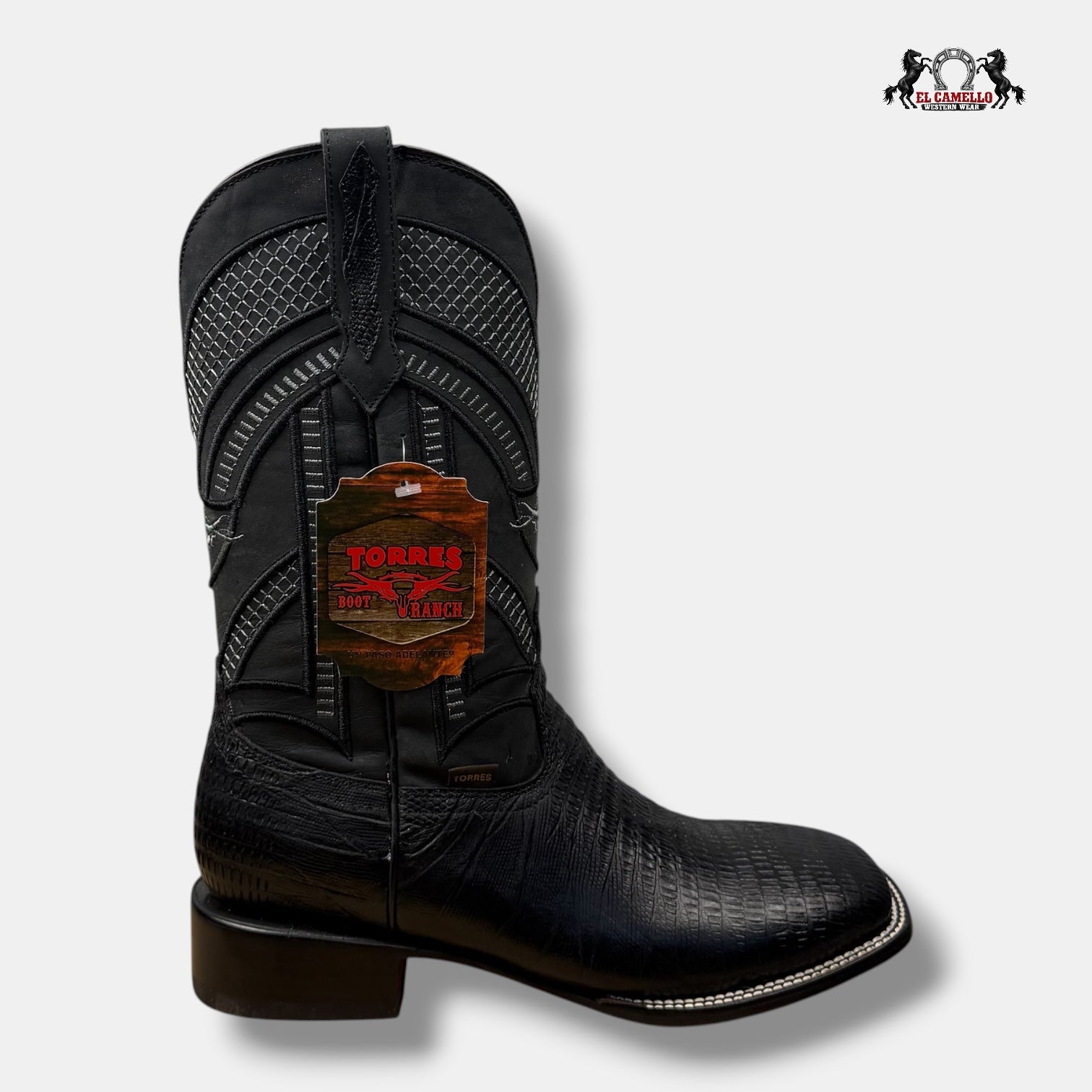 Lizard Negro -Negro Torres Boots