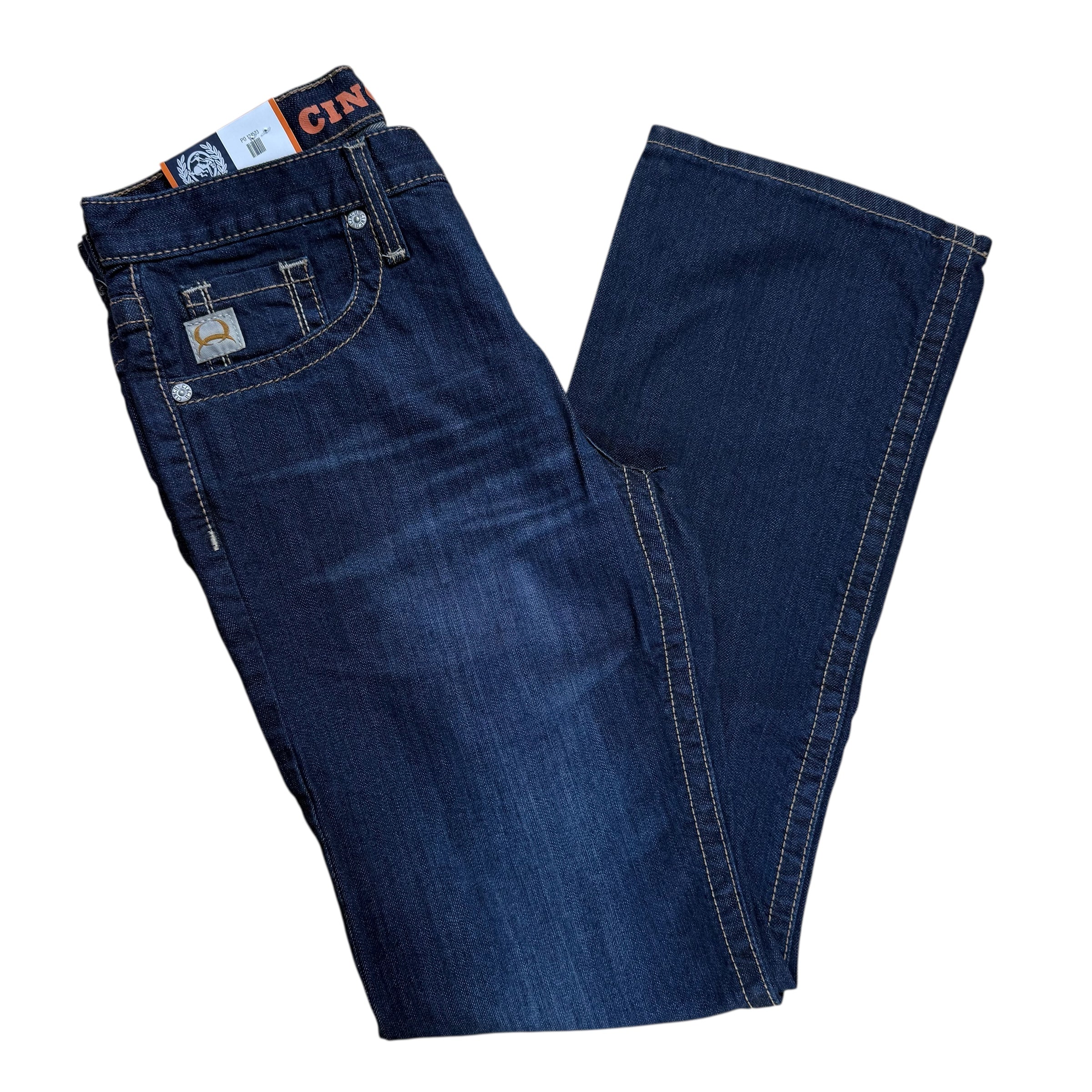 Cinch Men’s Slim Boot Cut Jeans – Mid Rise Dark Wash MB59736001