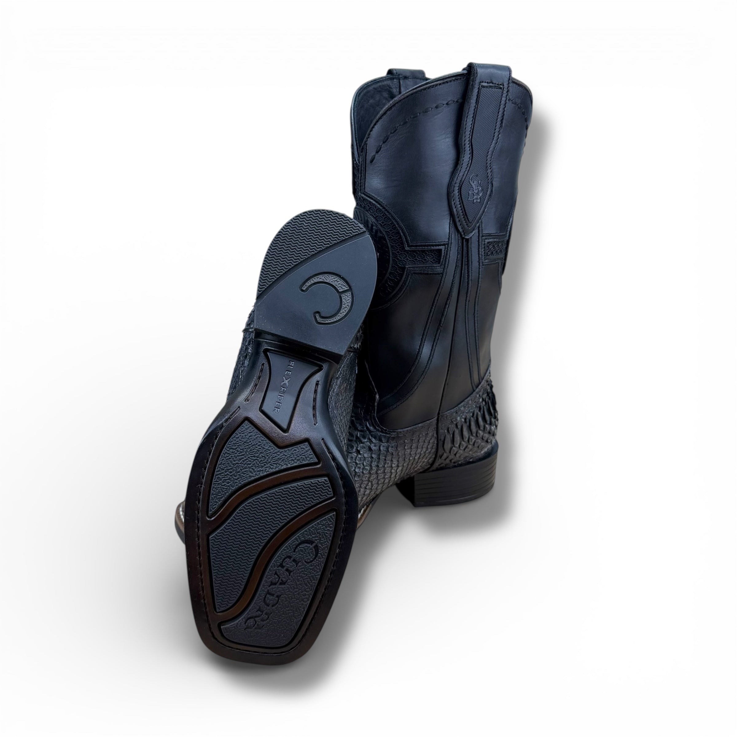 Cuadra CU977 Python Boot – Arctic Blue / Grey