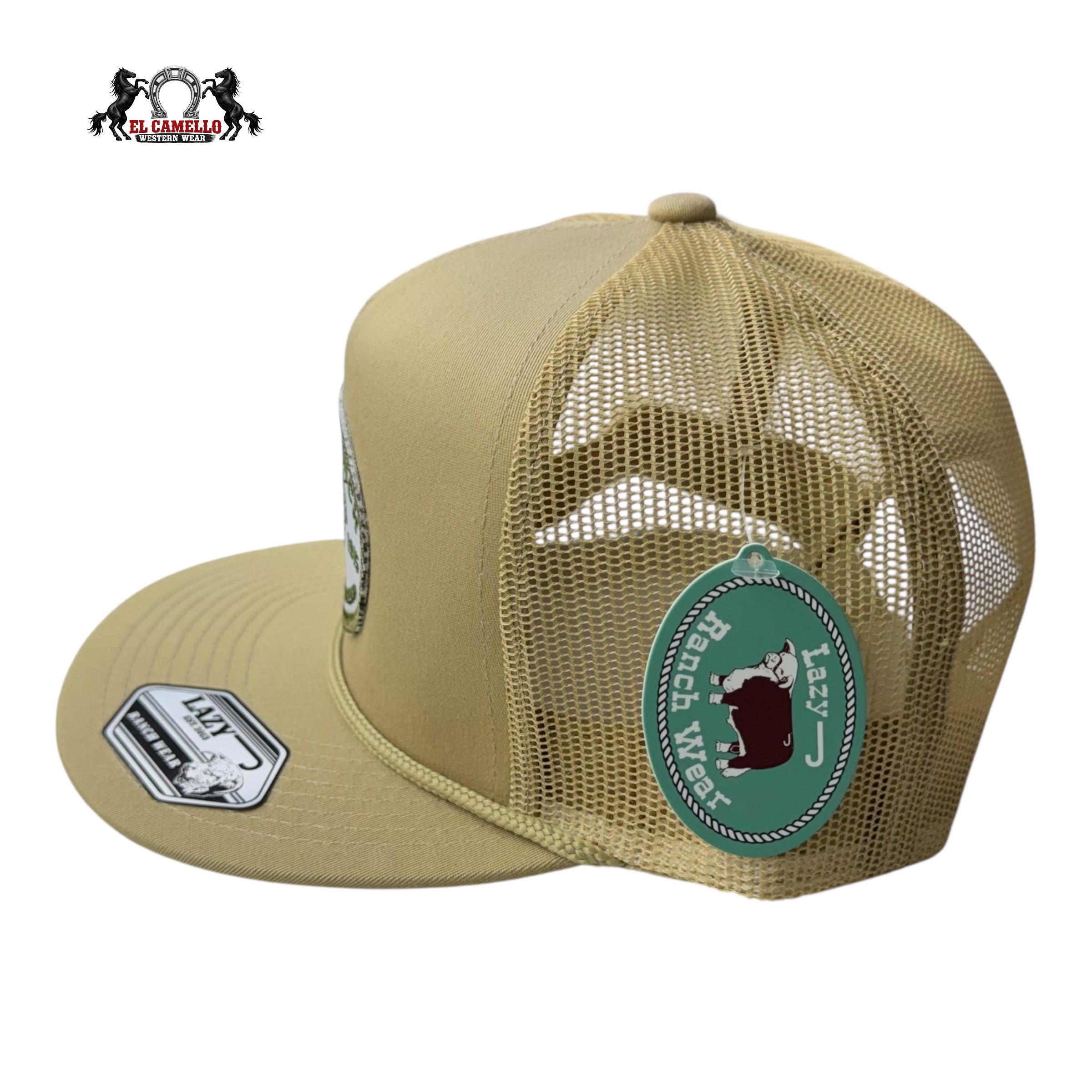 Lazy J Ranch “The Iconic Breed” Tan Rope Snapback