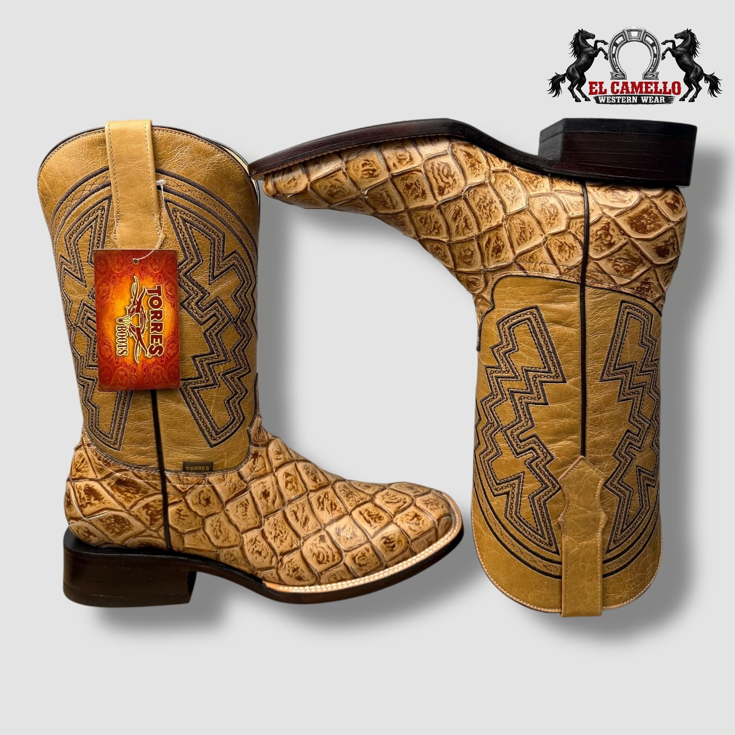 Pescado Grabado Arena Torres Boots
