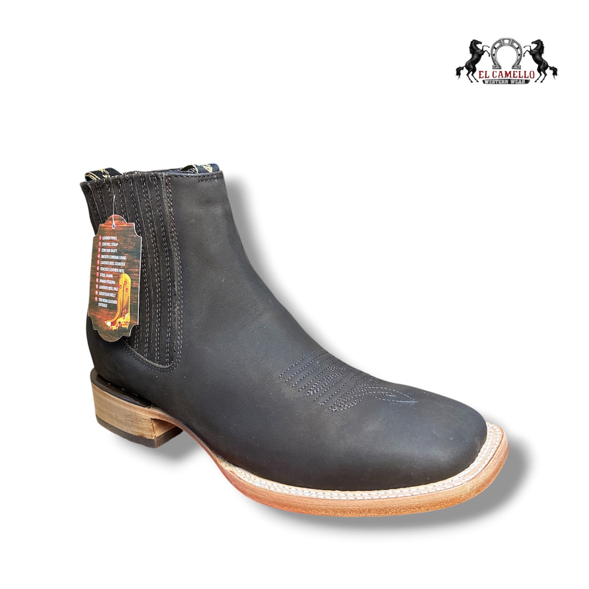 NOBUCK CAFE BULLDOG/CUERO TORRES BOOTS