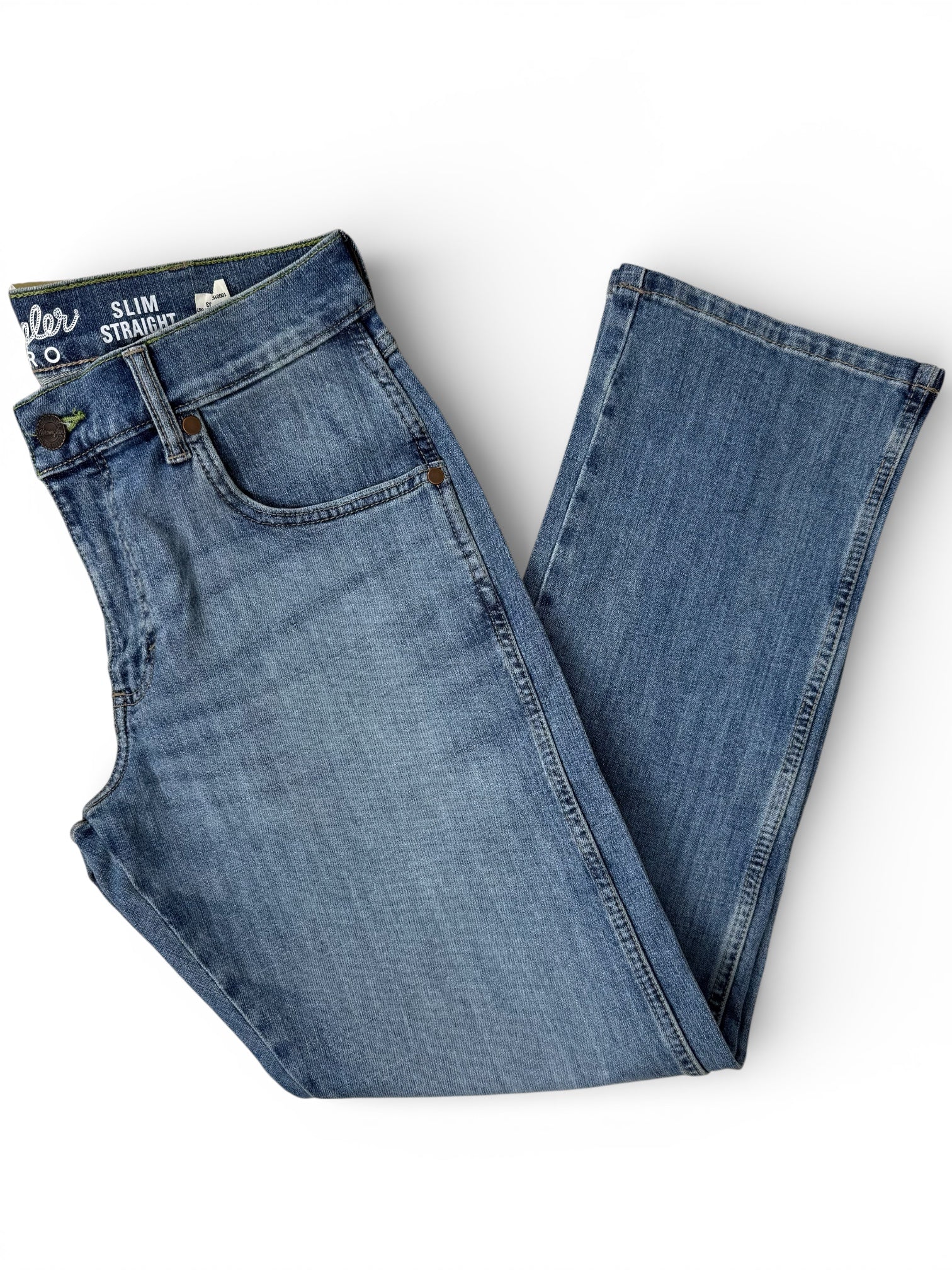 Wrangler Retro® Slim Straight Men’s Jeans – Medium Wash (Stretch) 10BMZJK