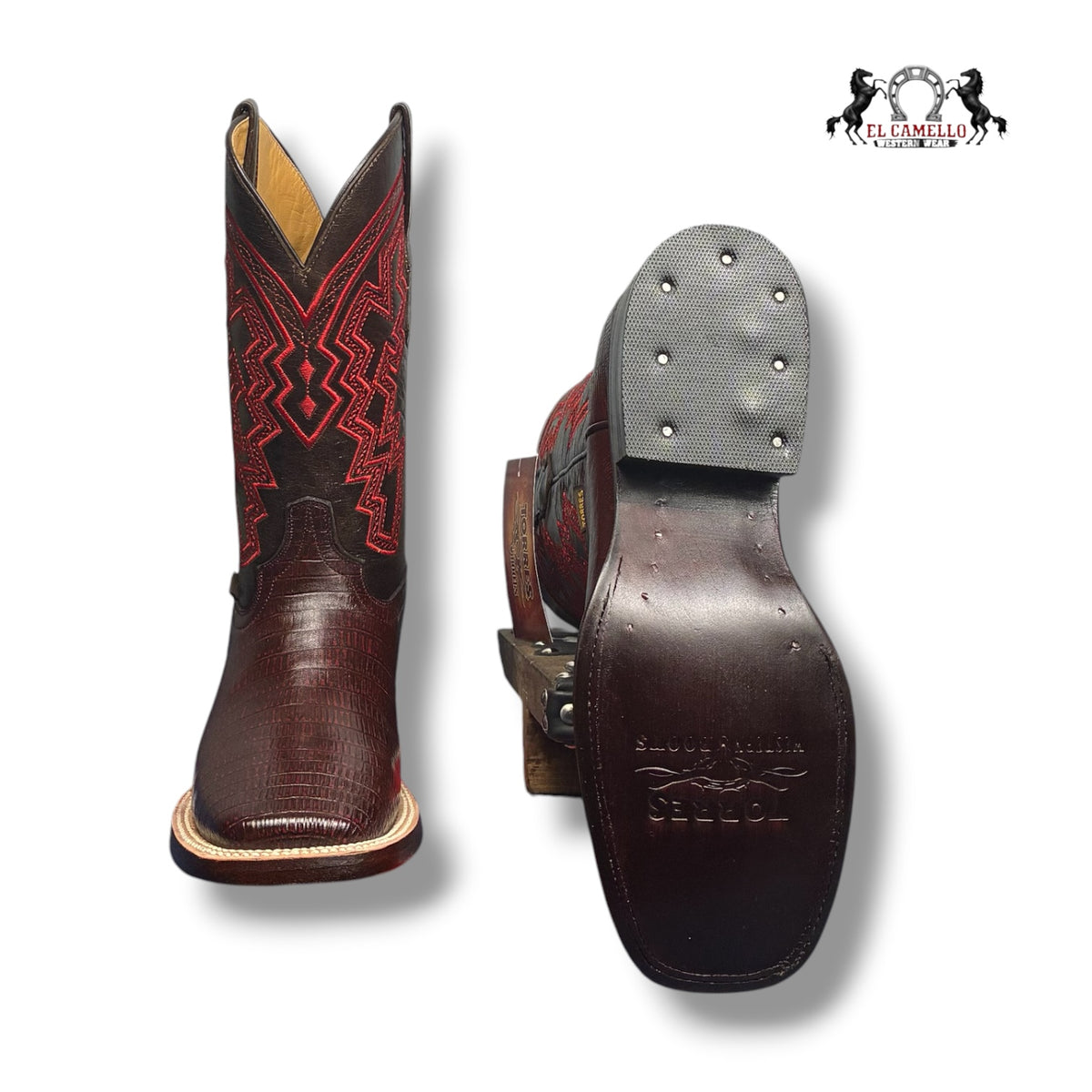 CLON LIZARD BLACKCHERRY TORRES BOOTS