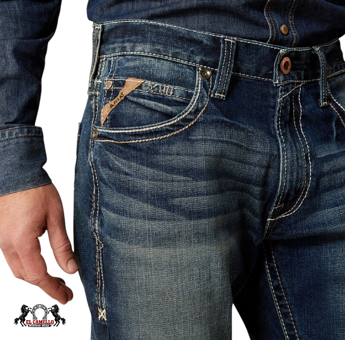 Mens Ariat M5 Straight Fit Straight Leg Lennox 10030275