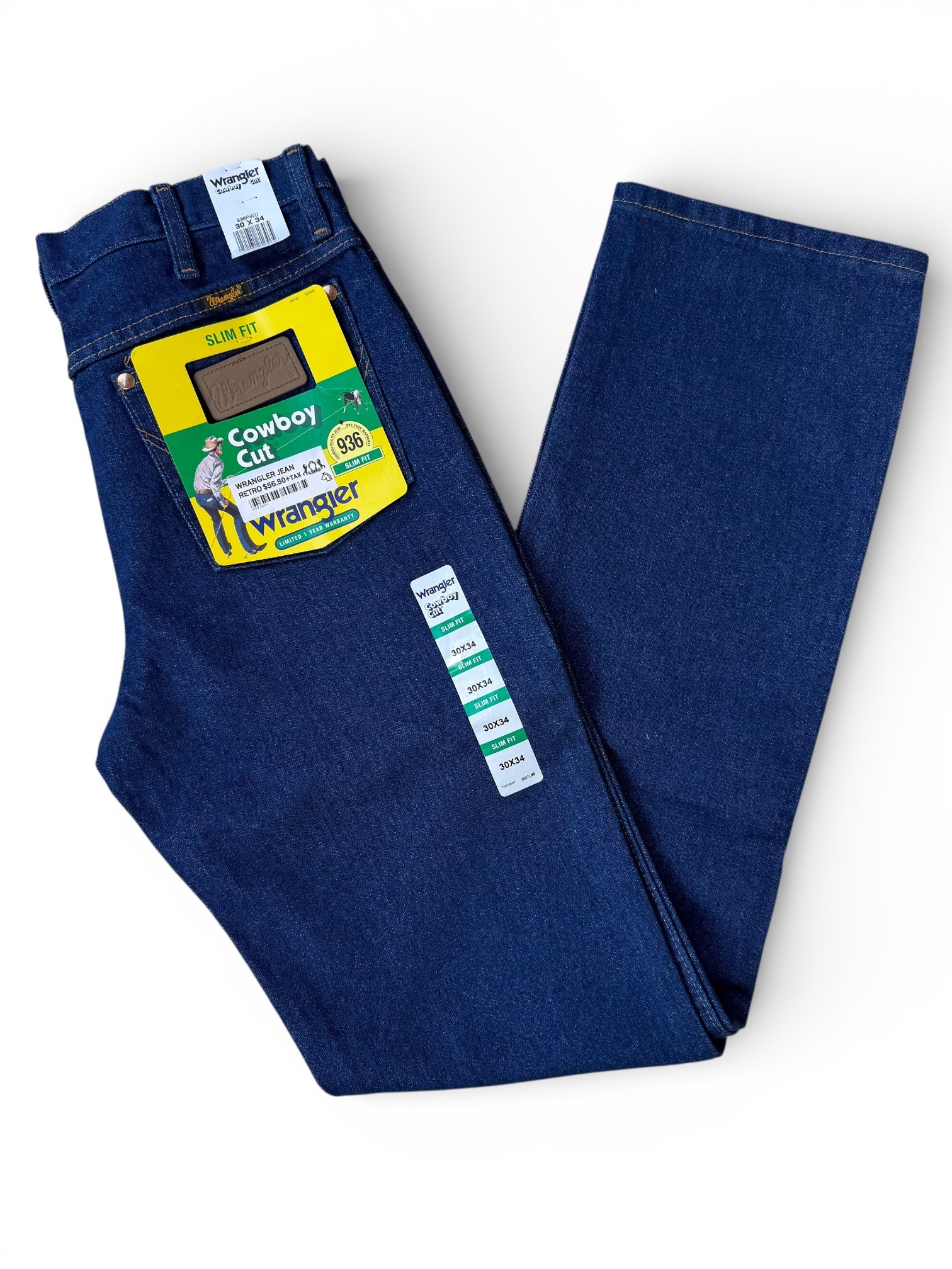 Wrangler Cowboy Cut® Slim Fit Jeans – Dark Rigid Indigo 936PWD