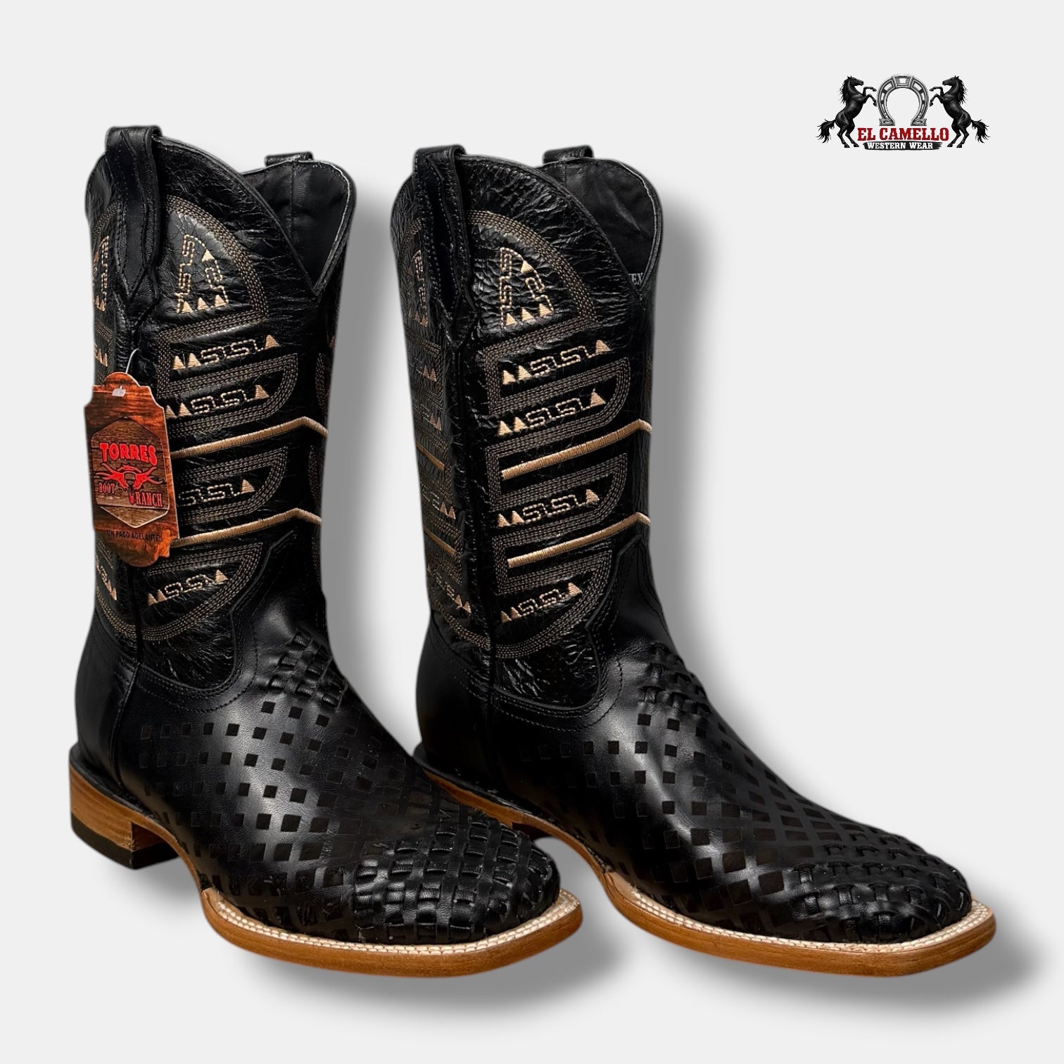 Petatillo Tejido Lacer Negro Torres Boots TBRCC187