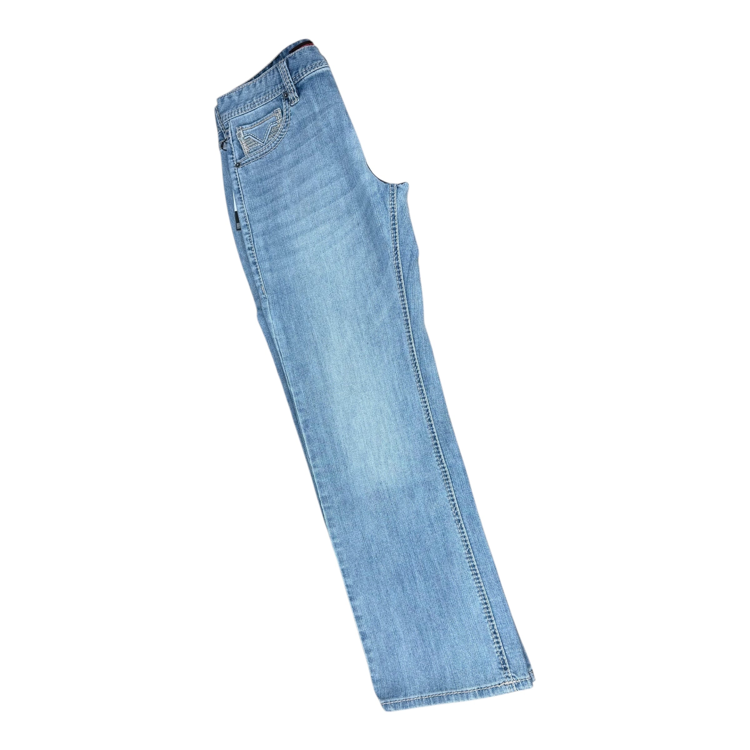 Rock & Roll Denim Men’s Double Barrel Relaxed Fit Straight Boot Jeans – Light Wash (BM0SD06125)