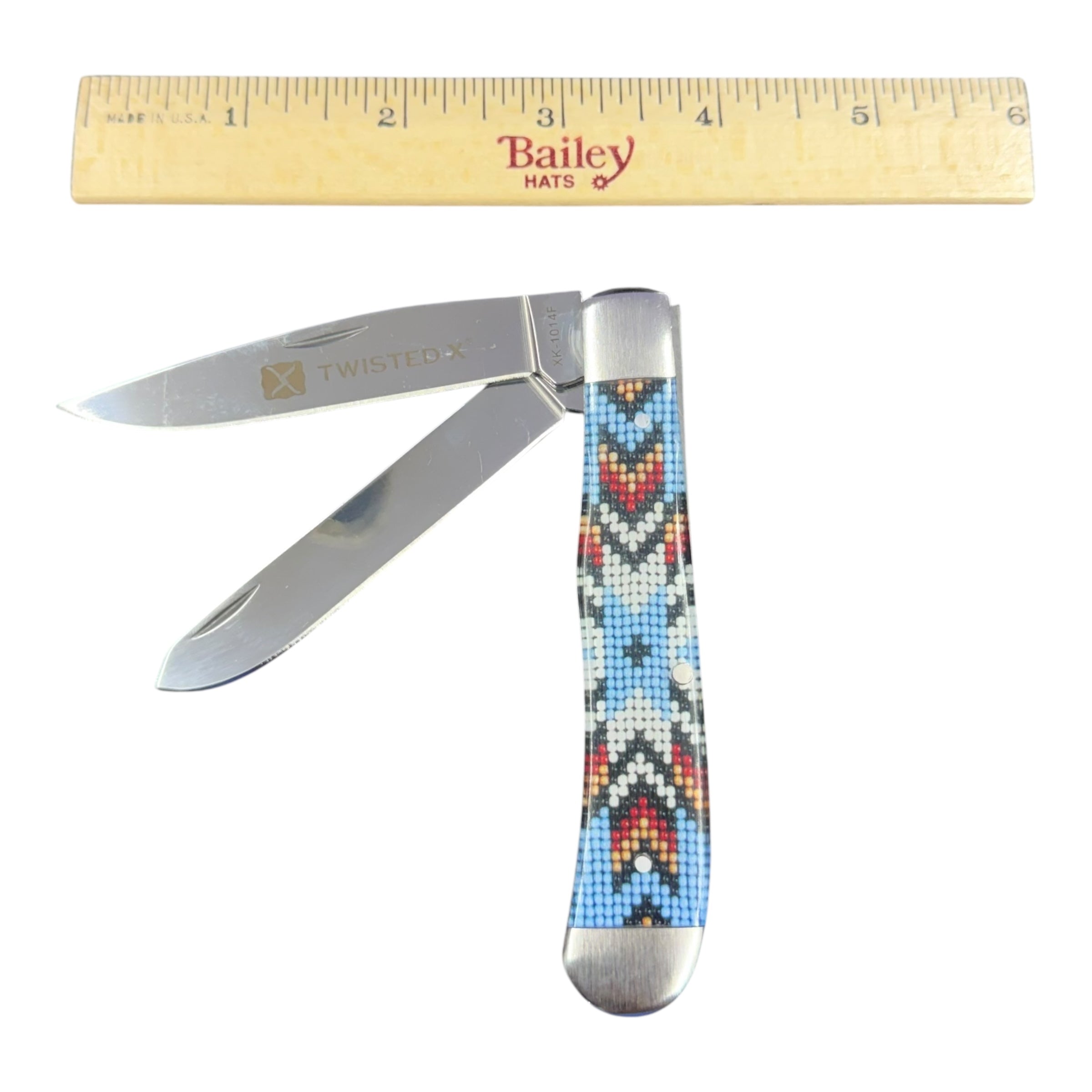 Twisted X XK-1014F Southwestern Inlay Folding Pocket Knife