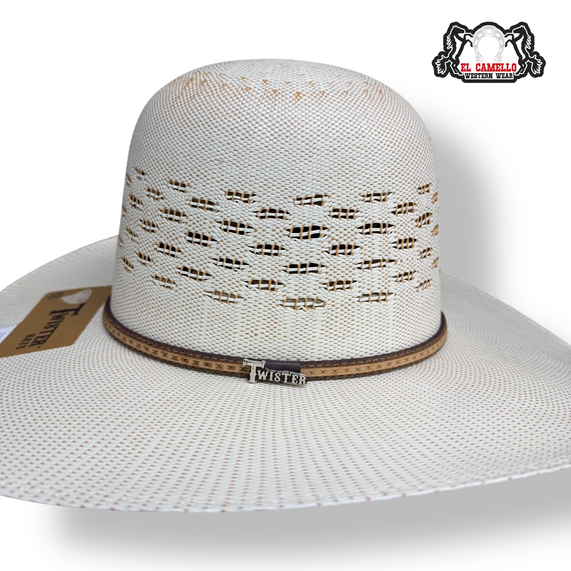 Bangora Open Crown Straw Hat – Natural, 4 1/2” Brim T71822