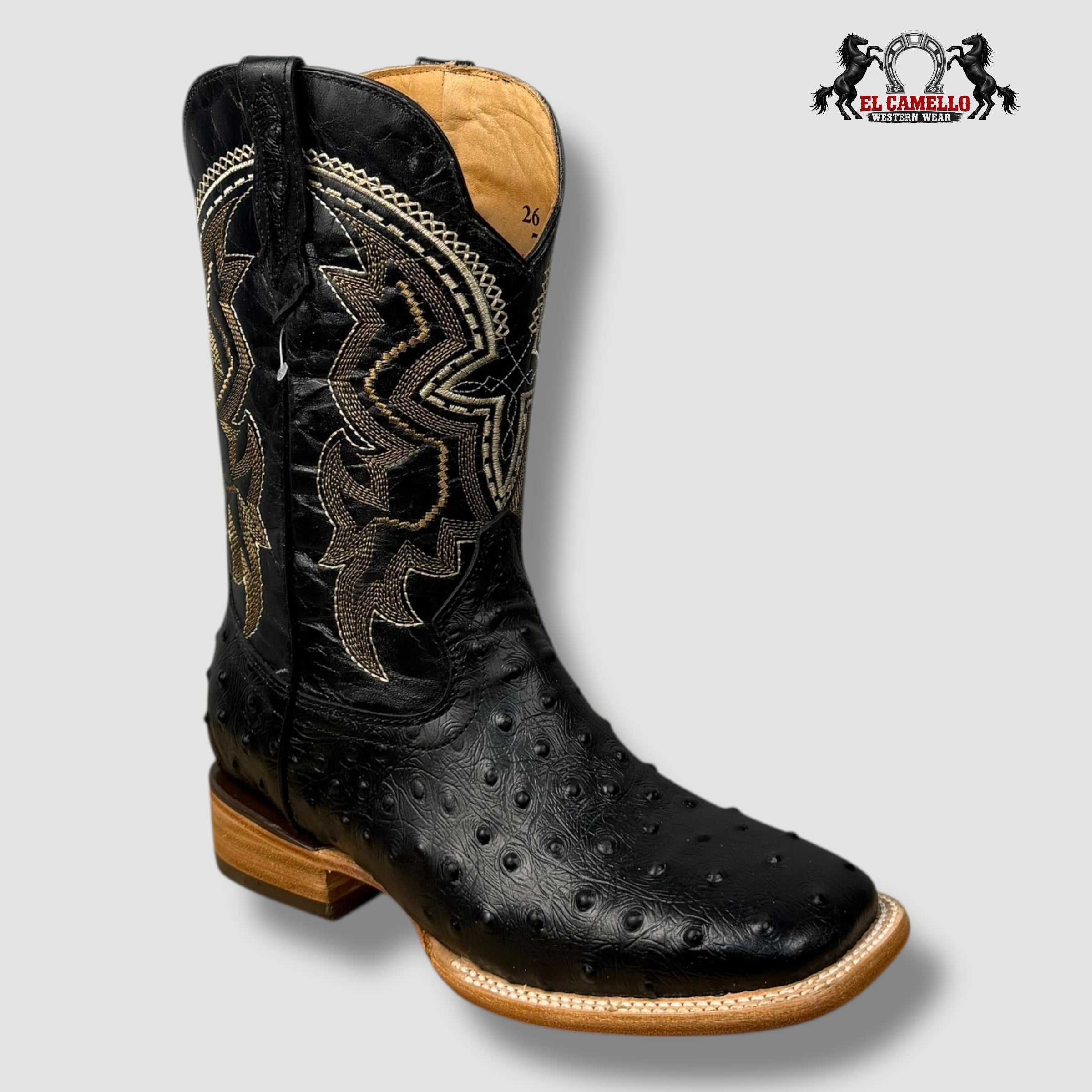Avestruz Negro Torres Boots TBRCC134