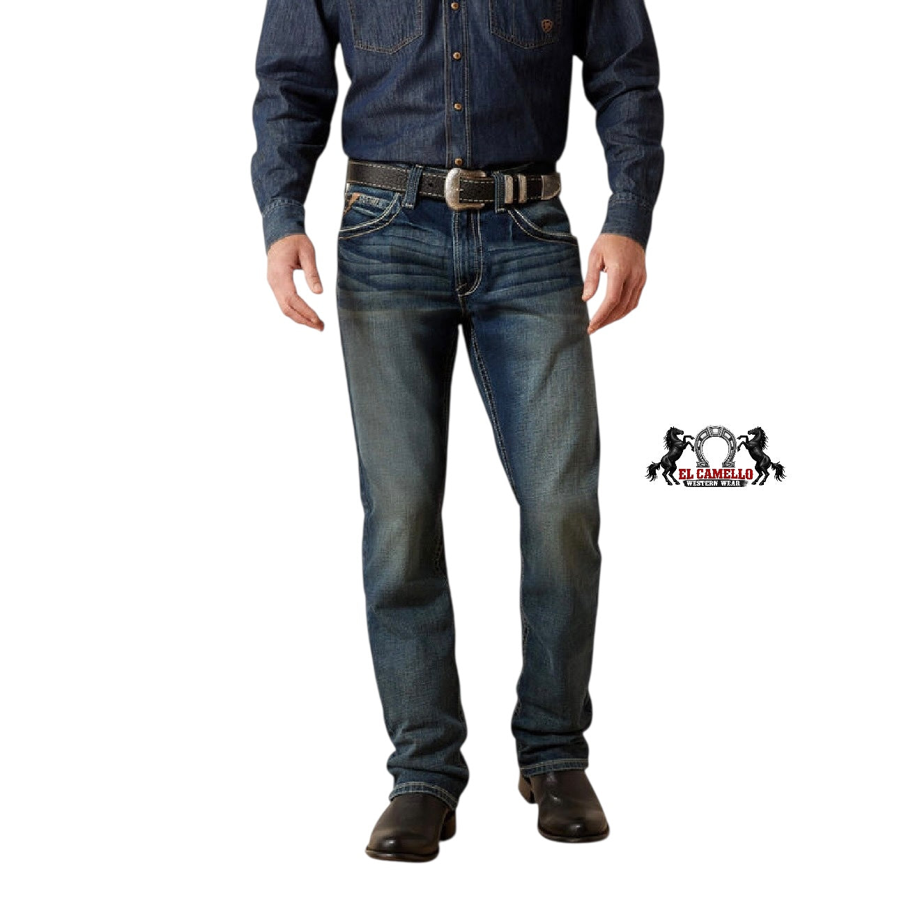 Mens Ariat M5 Straight Fit Straight Leg Lennox 10030275