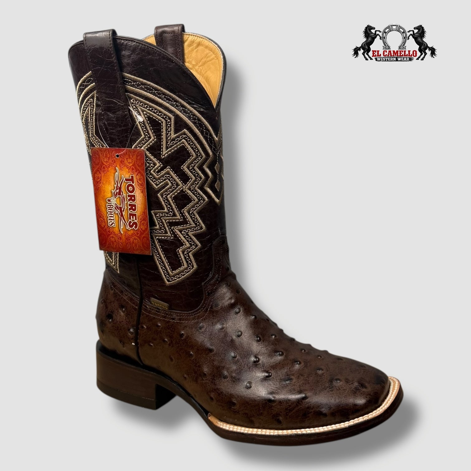 Avestruz Grabado Cafe Torres Boots TBRCC124