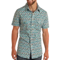 Rock & Roll Denim Men's Paisley Print Short Sleeve Snap Shirt BMN3S05851