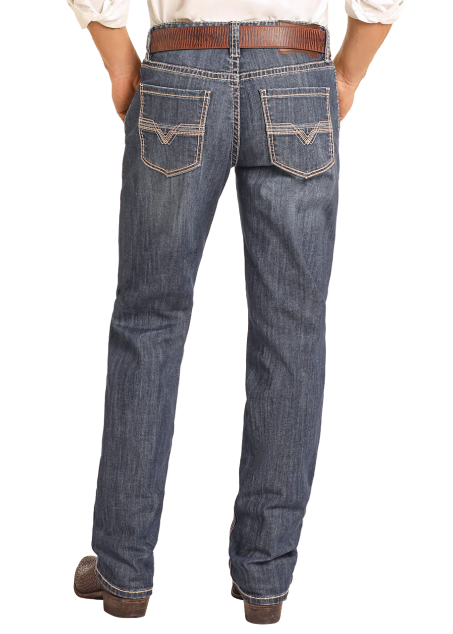 Relaxed Fit Small V Stackable Bootcut Jeans BMTBD04810