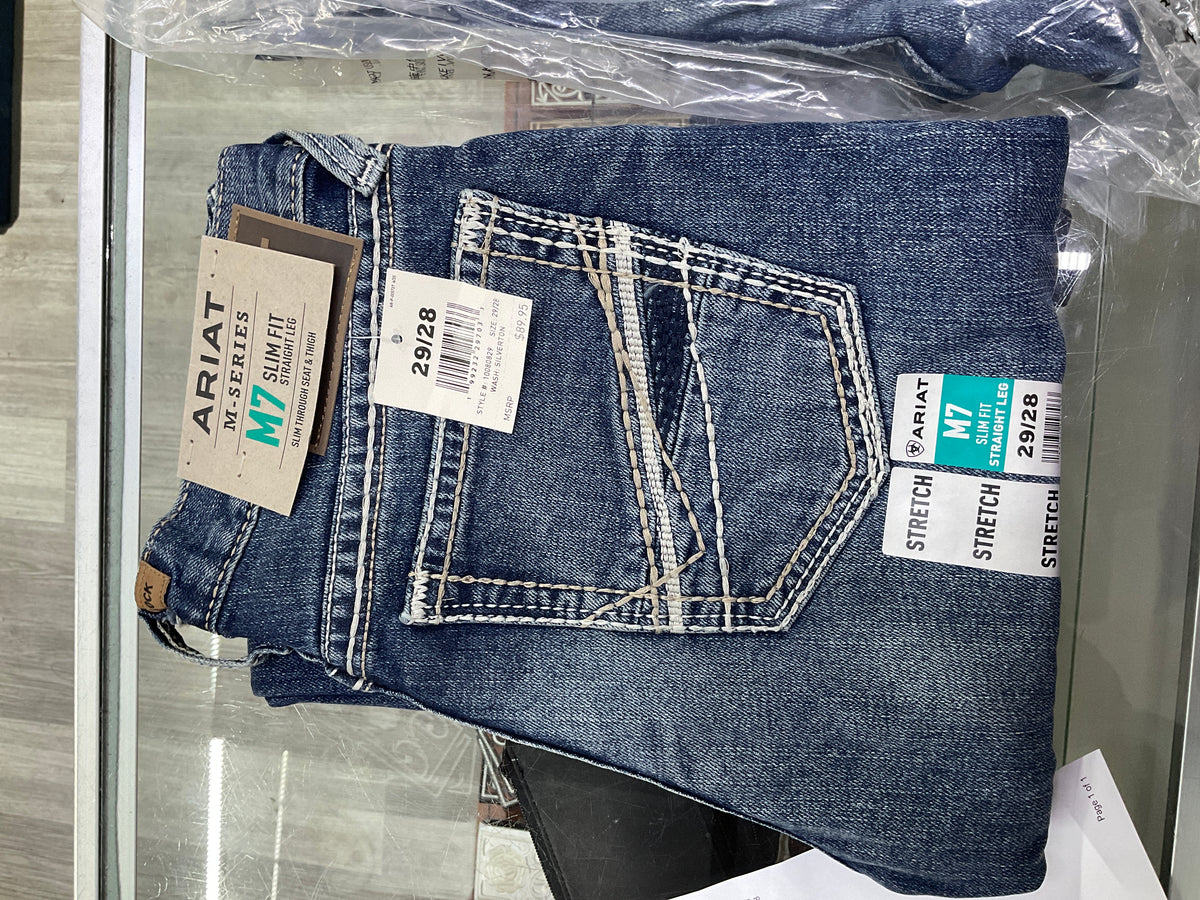 ARIAT 10080829 M7 SLIM GRADY STRAIGHT LEG JEANS SILVERTON