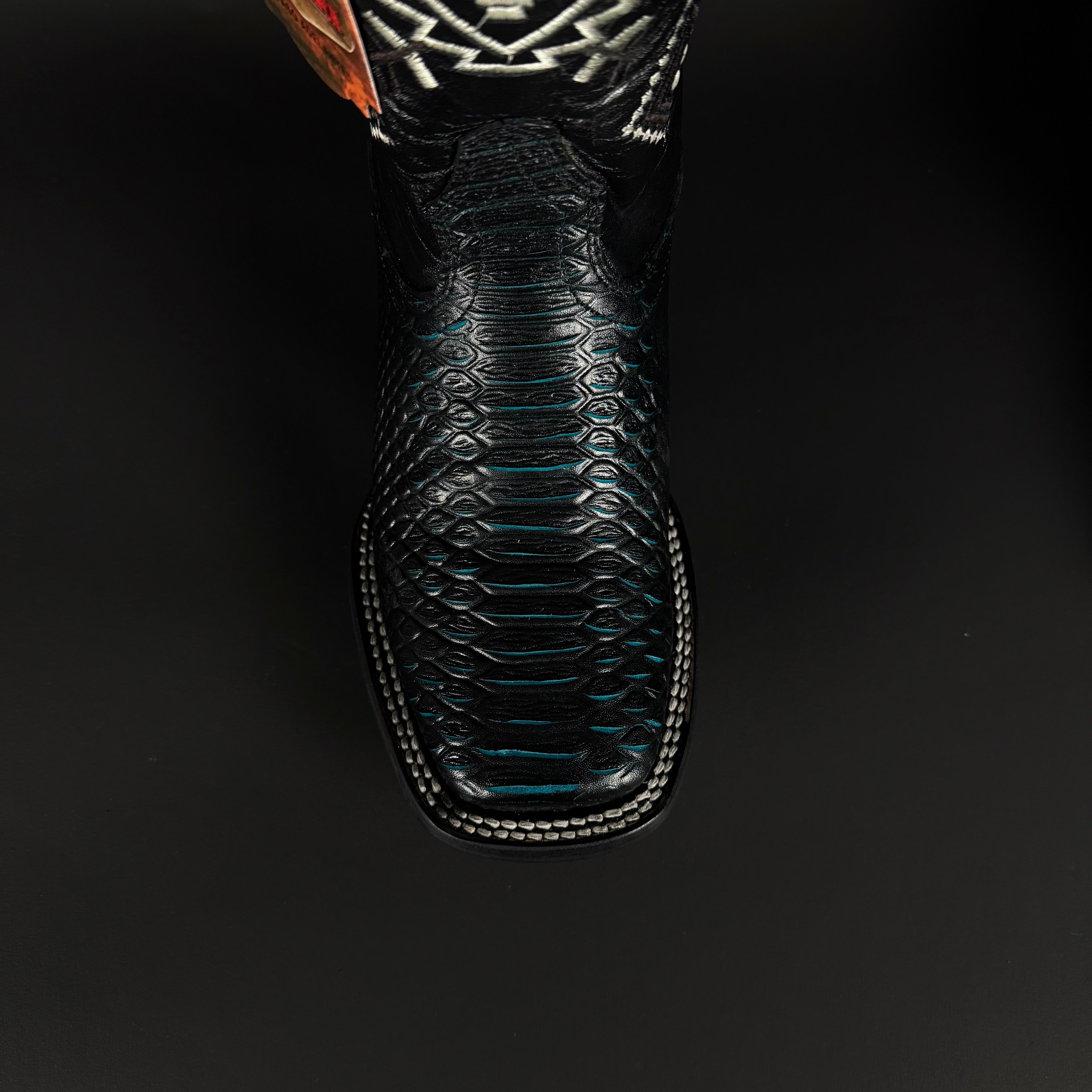 Torres Boot Ranch - Python Print - Black/Acua