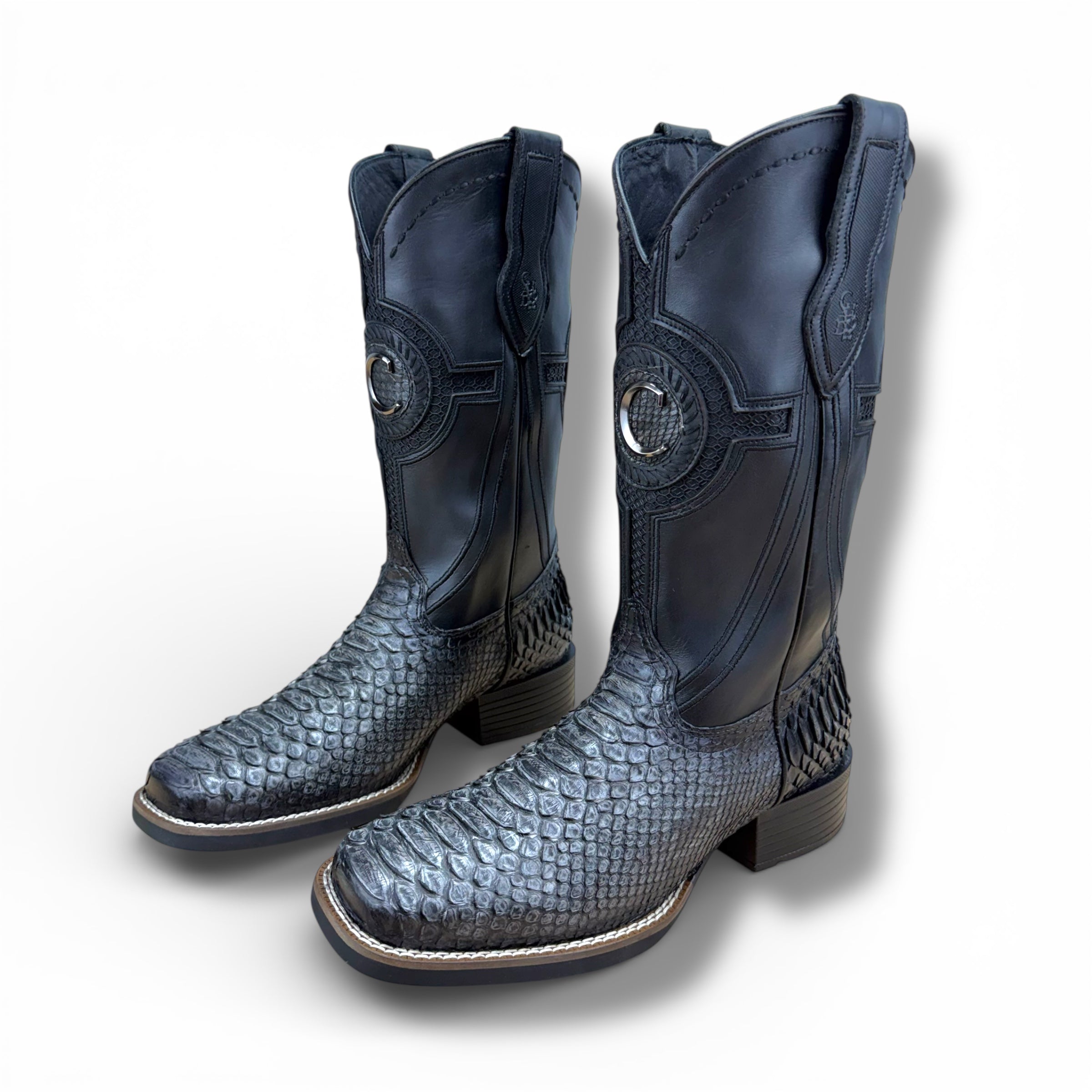 Cuadra CU977 Python Boot – Arctic Blue / Grey