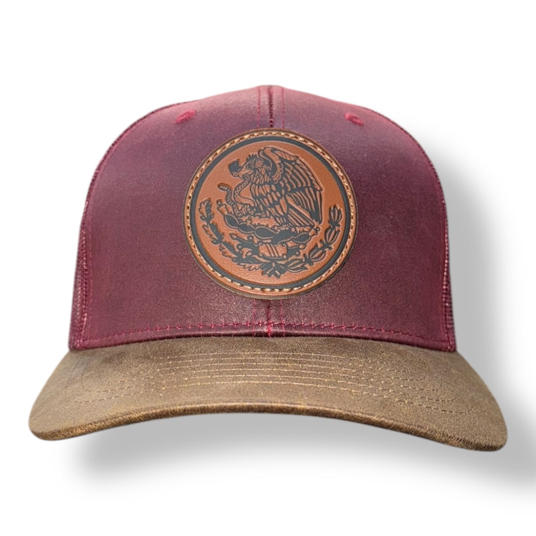 Kamel Caps - Mexico Leather Patch - SnapBack