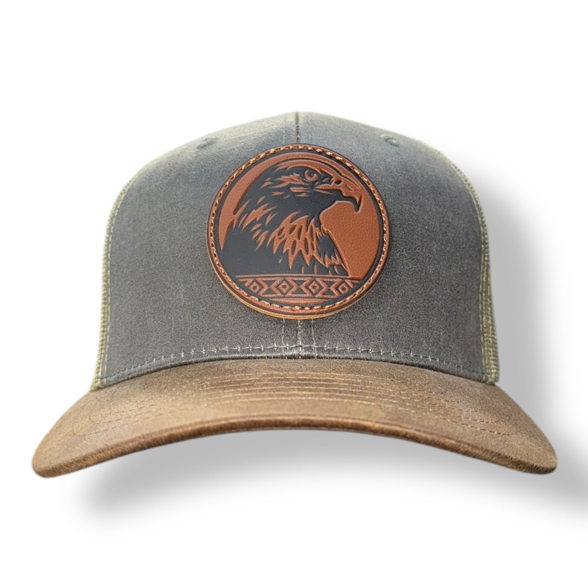 Kamel Caps - Eagle Leather Patch - SnapBack